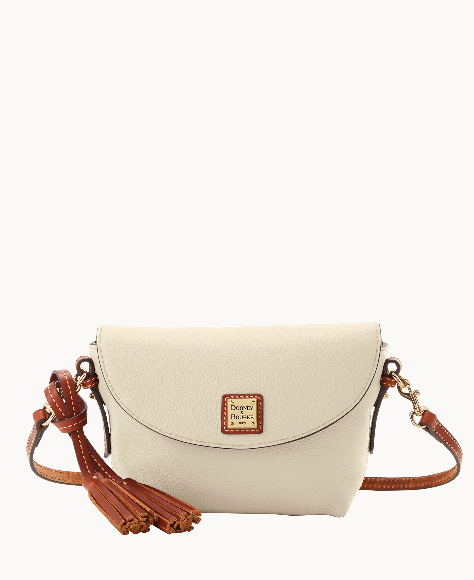 Pebble Grain Crossbody Saddle Bag - Image 37