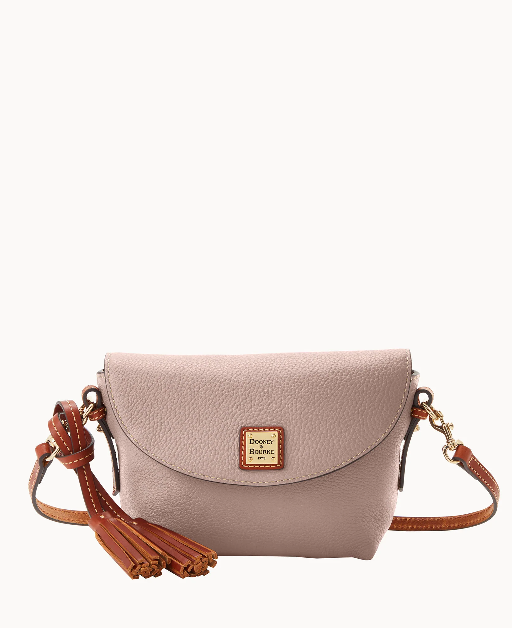 Pebble Grain Crossbody Saddle Bag - Image 45