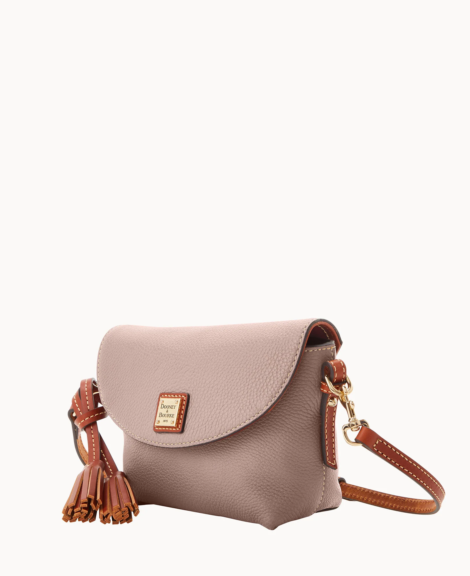 Pebble Grain Crossbody Saddle Bag - Image 46