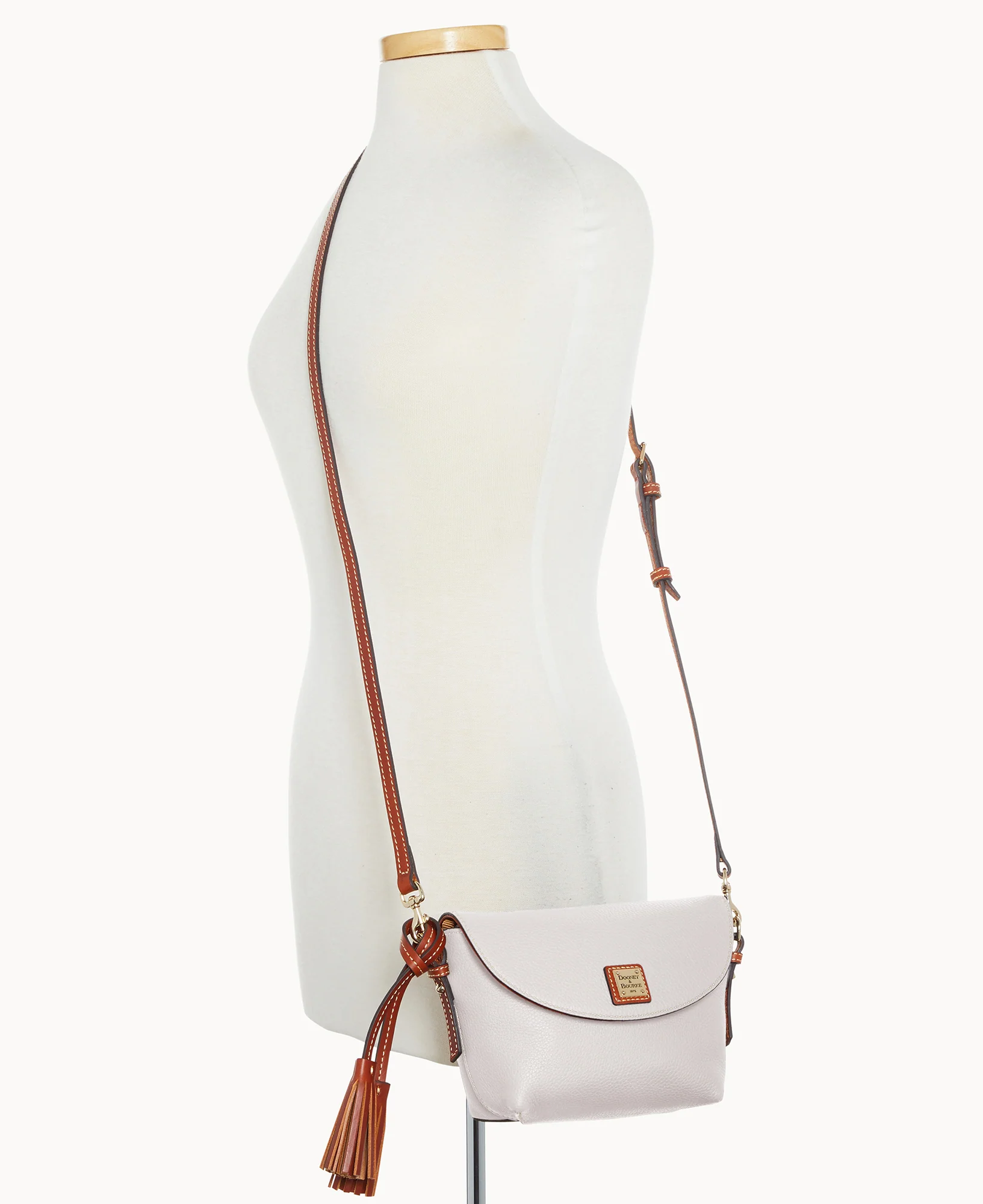 Pebble Grain Crossbody Saddle Bag - Image 60