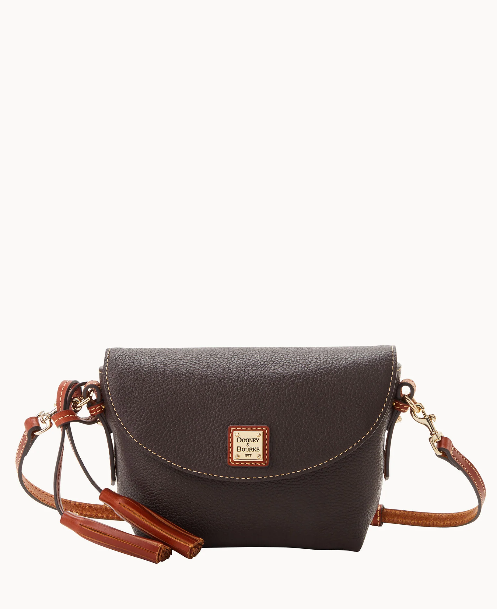 Pebble Grain Crossbody Saddle Bag - Image 65