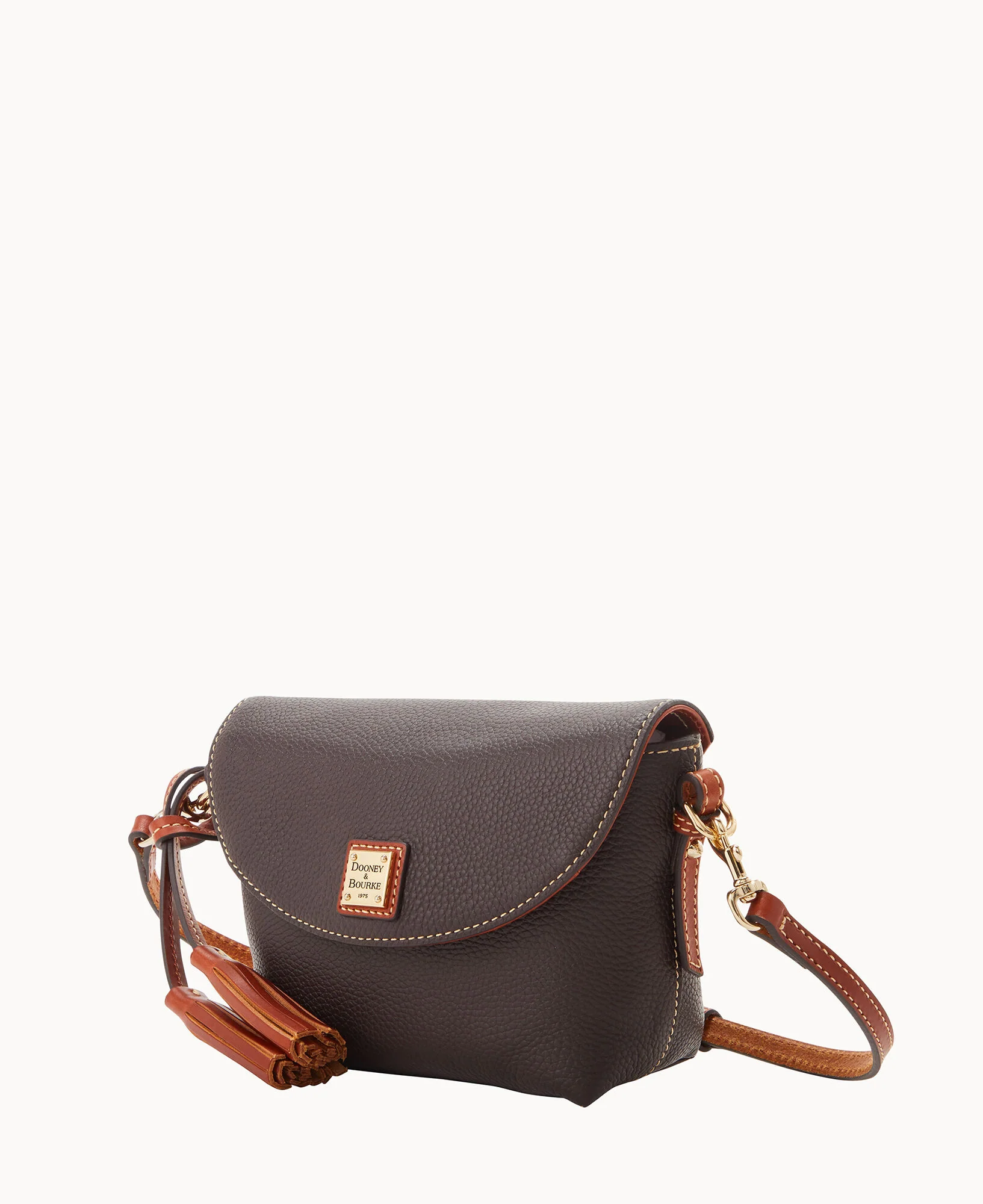 Pebble Grain Crossbody Saddle Bag - Image 66