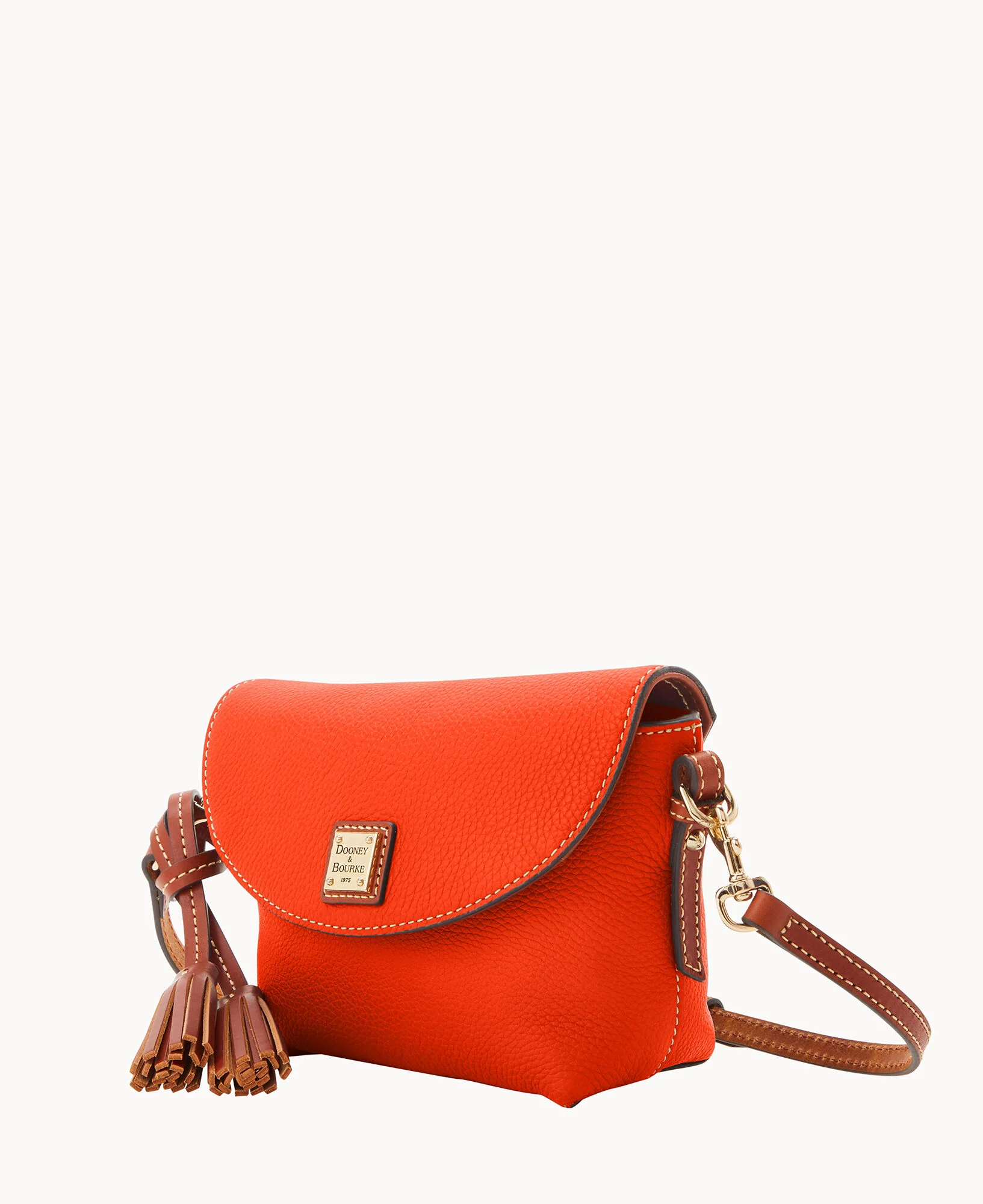 Pebble Grain Crossbody Saddle Bag - Image 74
