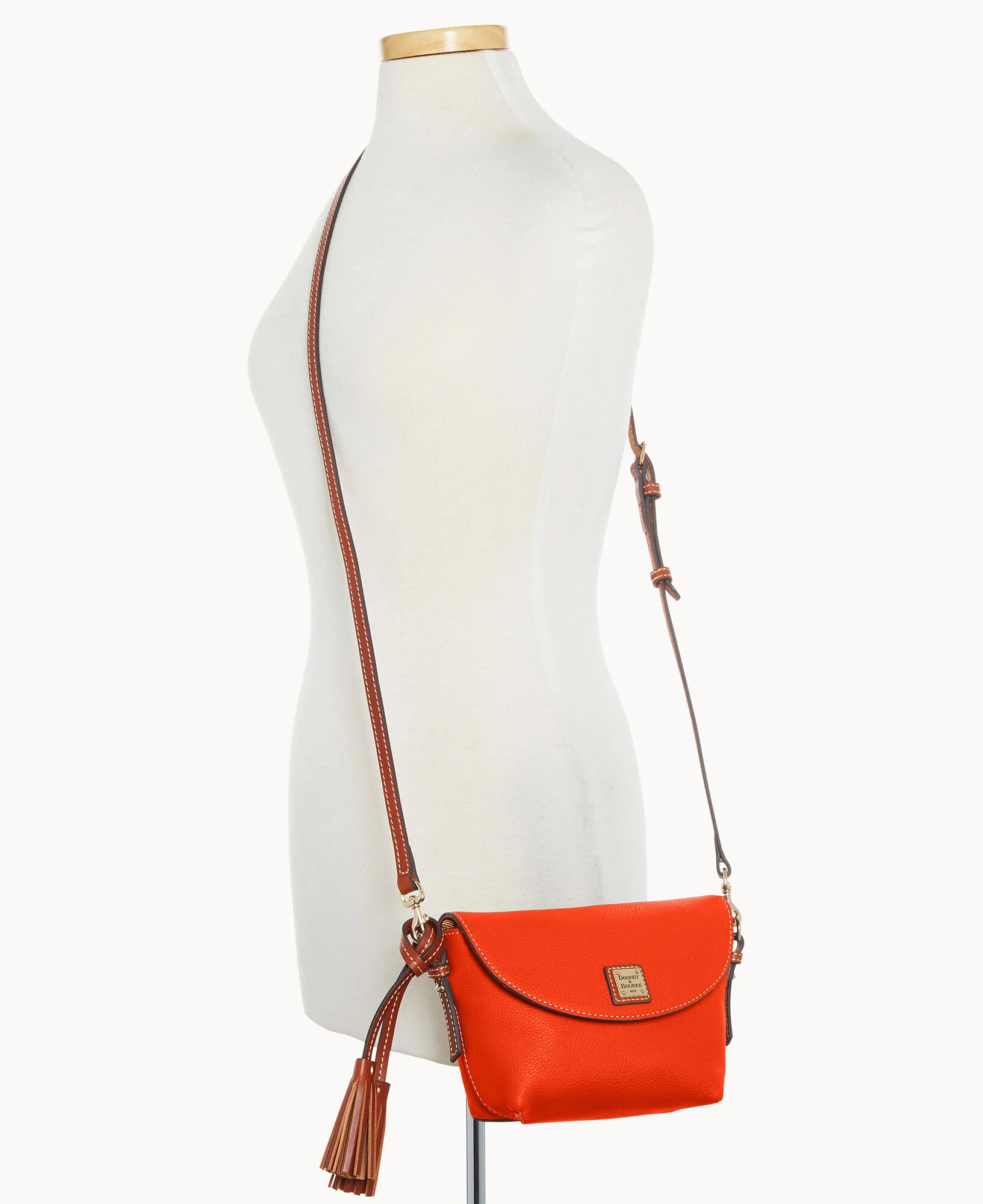 Pebble Grain Crossbody Saddle Bag - Image 76