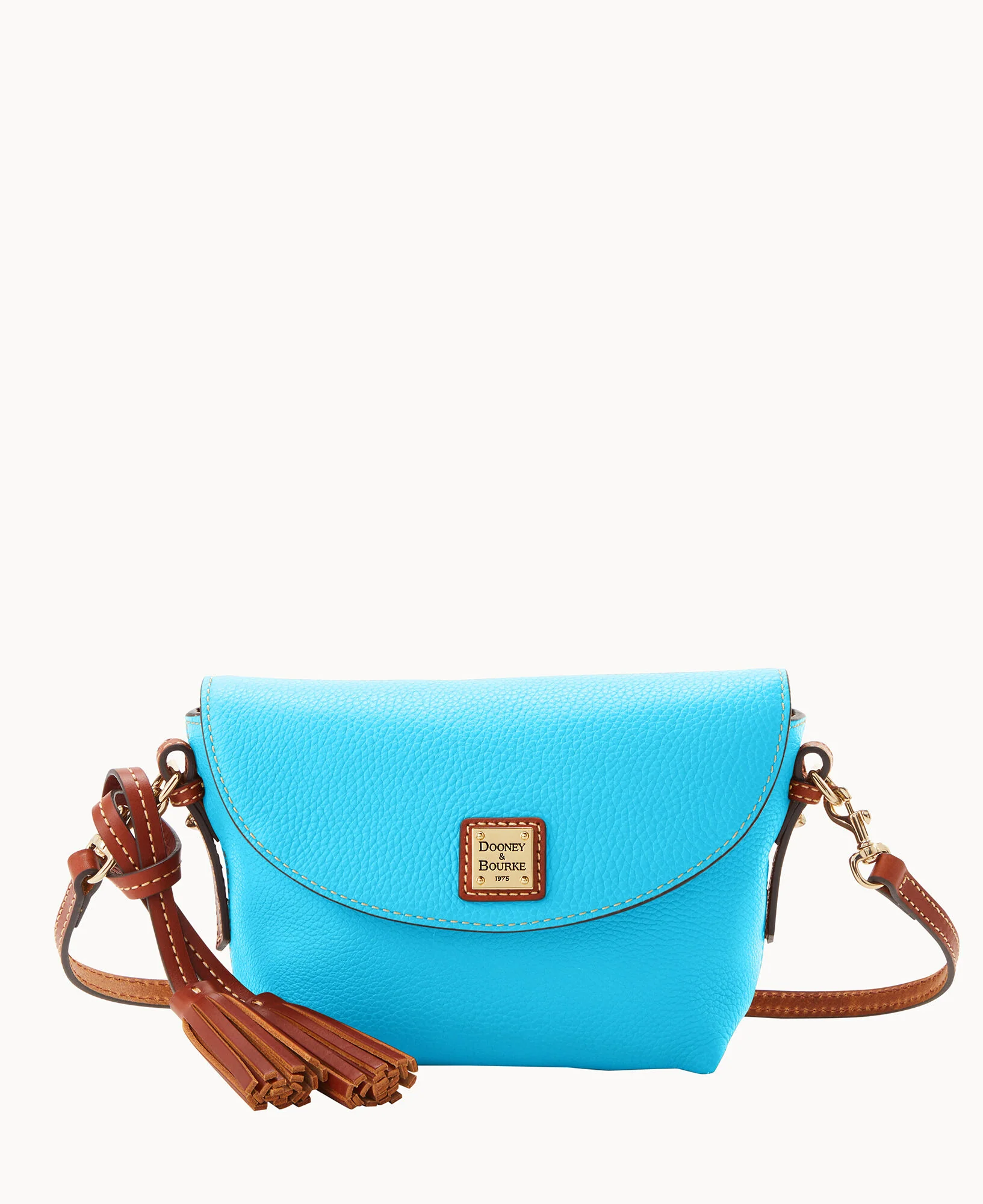 Pebble Grain Crossbody Saddle Bag - Image 89