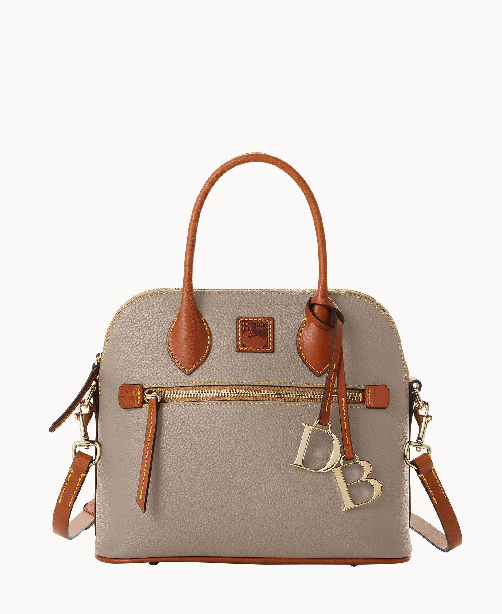 Pebble Grain Domed Satchel - Image 13