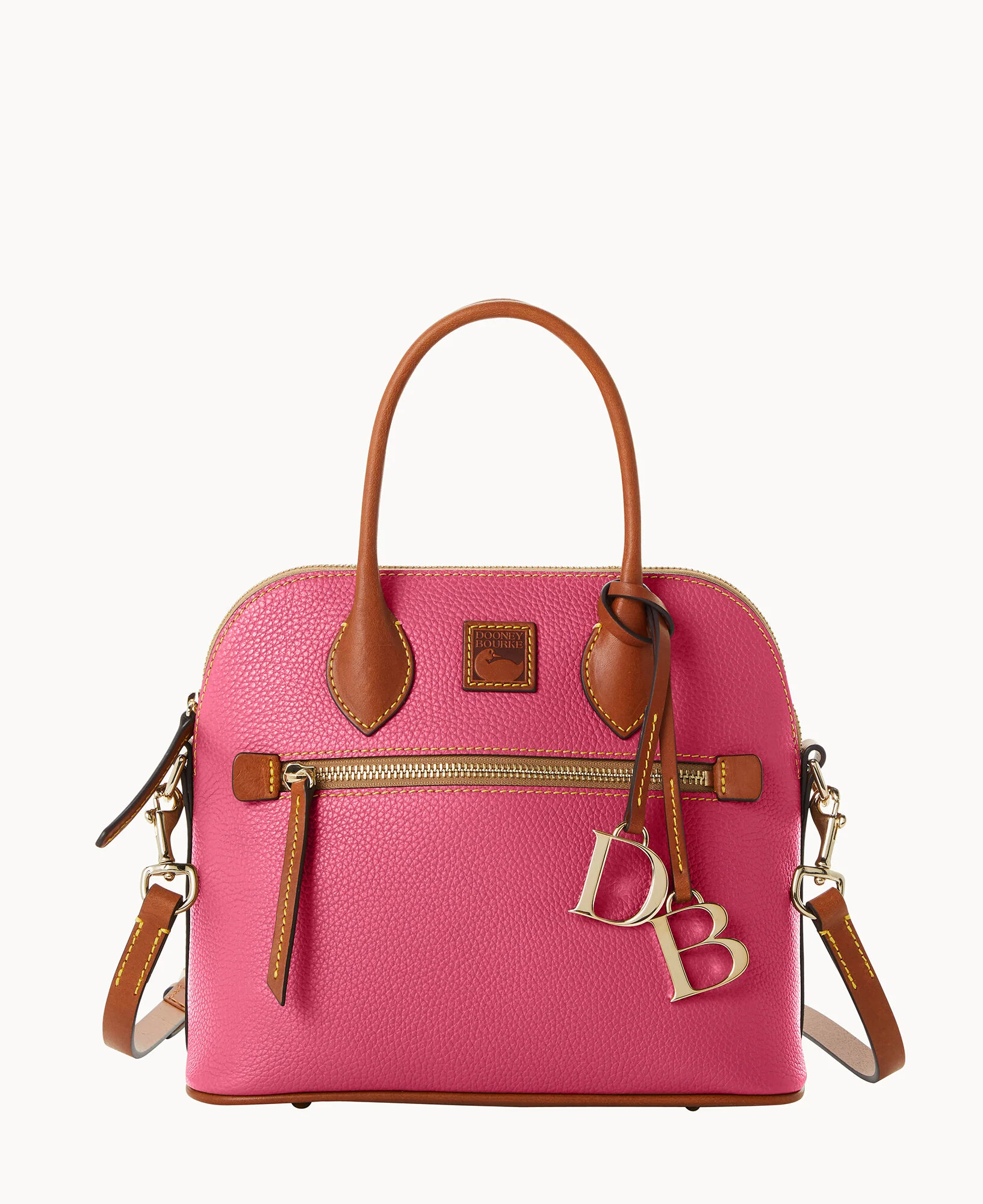 Pebble Grain Domed Satchel - Image 33