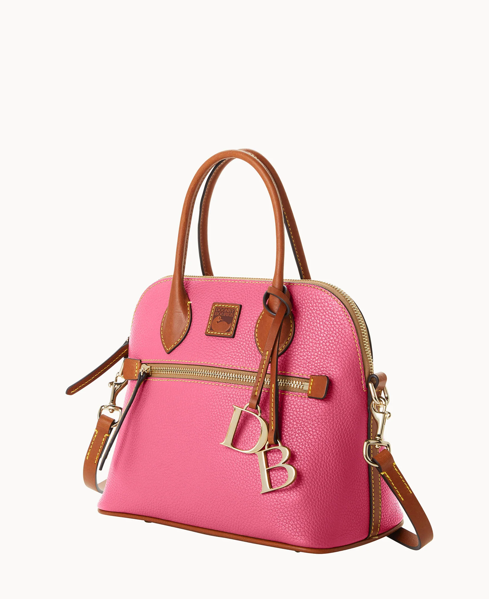 Pebble Grain Domed Satchel - Image 34