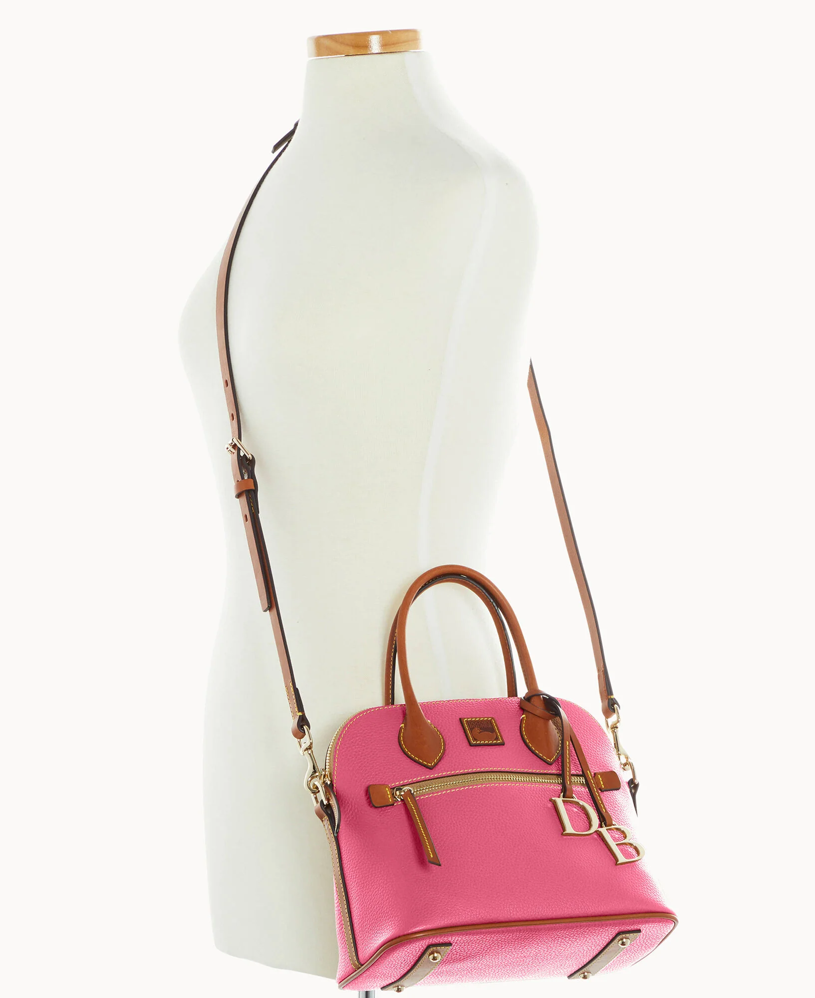 Pebble Grain Domed Satchel - Image 36