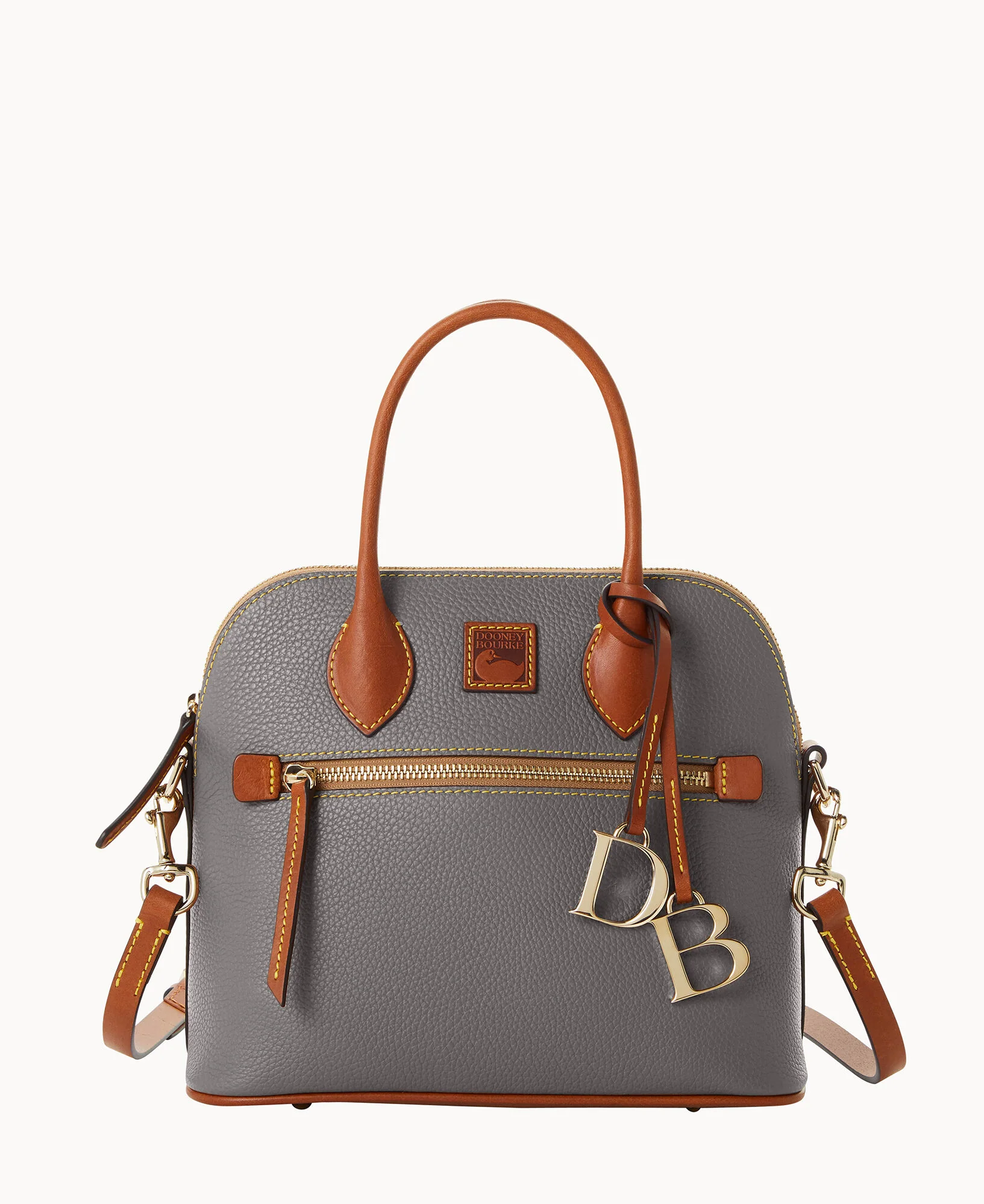 Pebble Grain Domed Satchel - Image 37