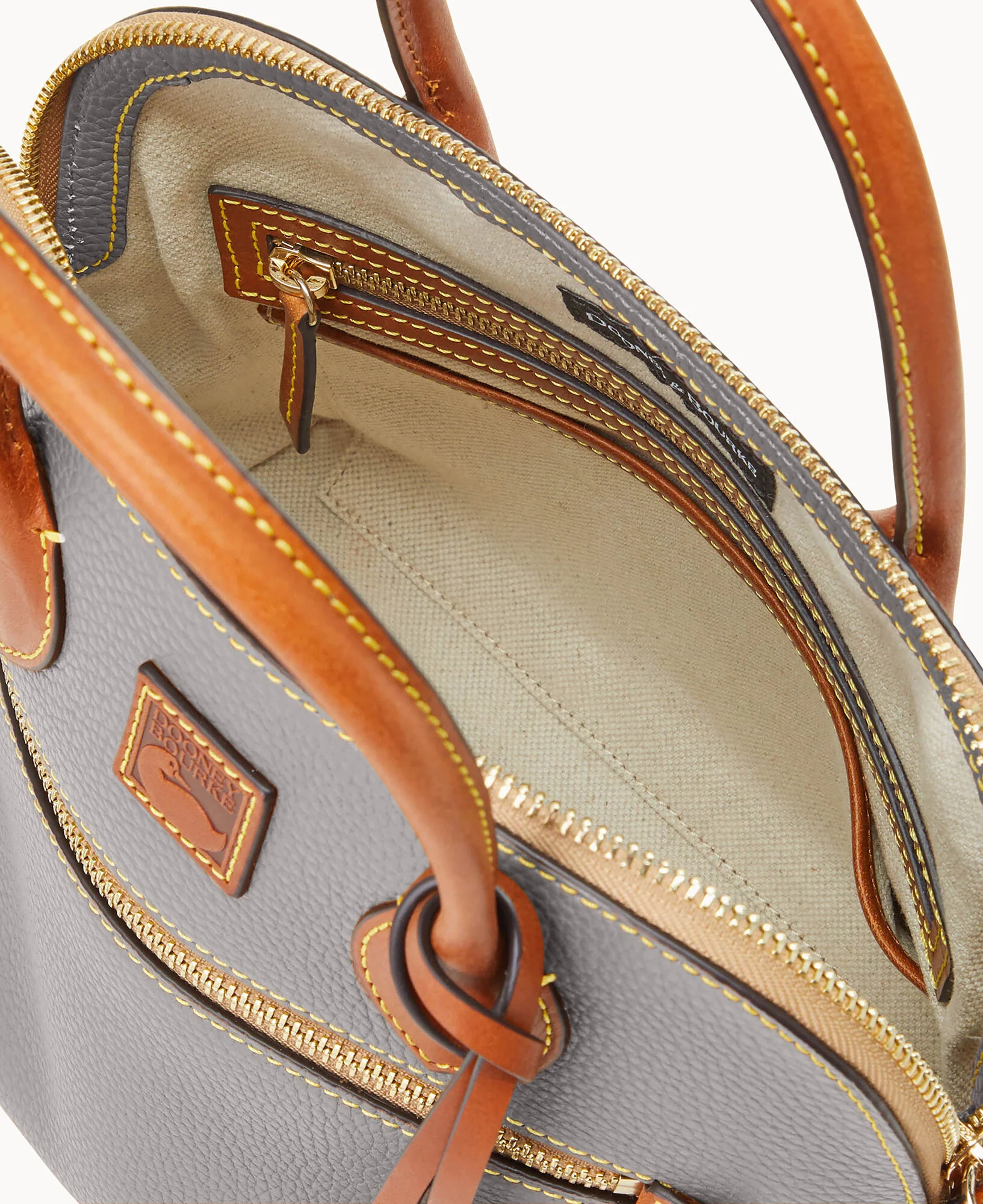 Pebble Grain Domed Satchel - Image 39