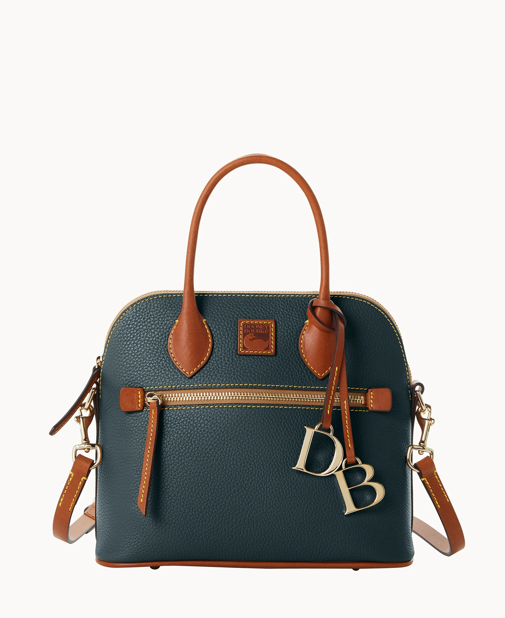 Pebble Grain Domed Satchel - Image 5