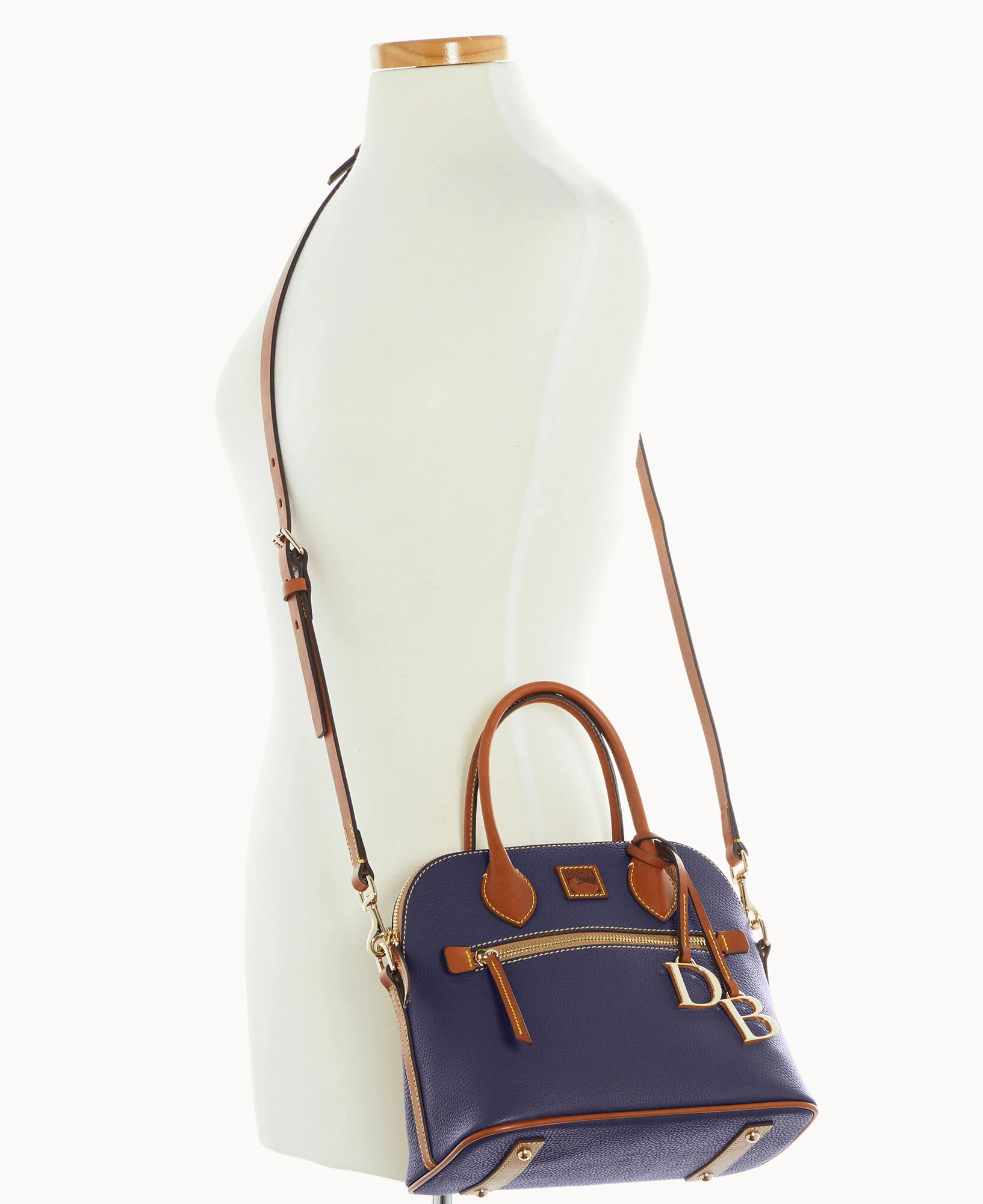 Pebble Grain Domed Satchel - Image 60