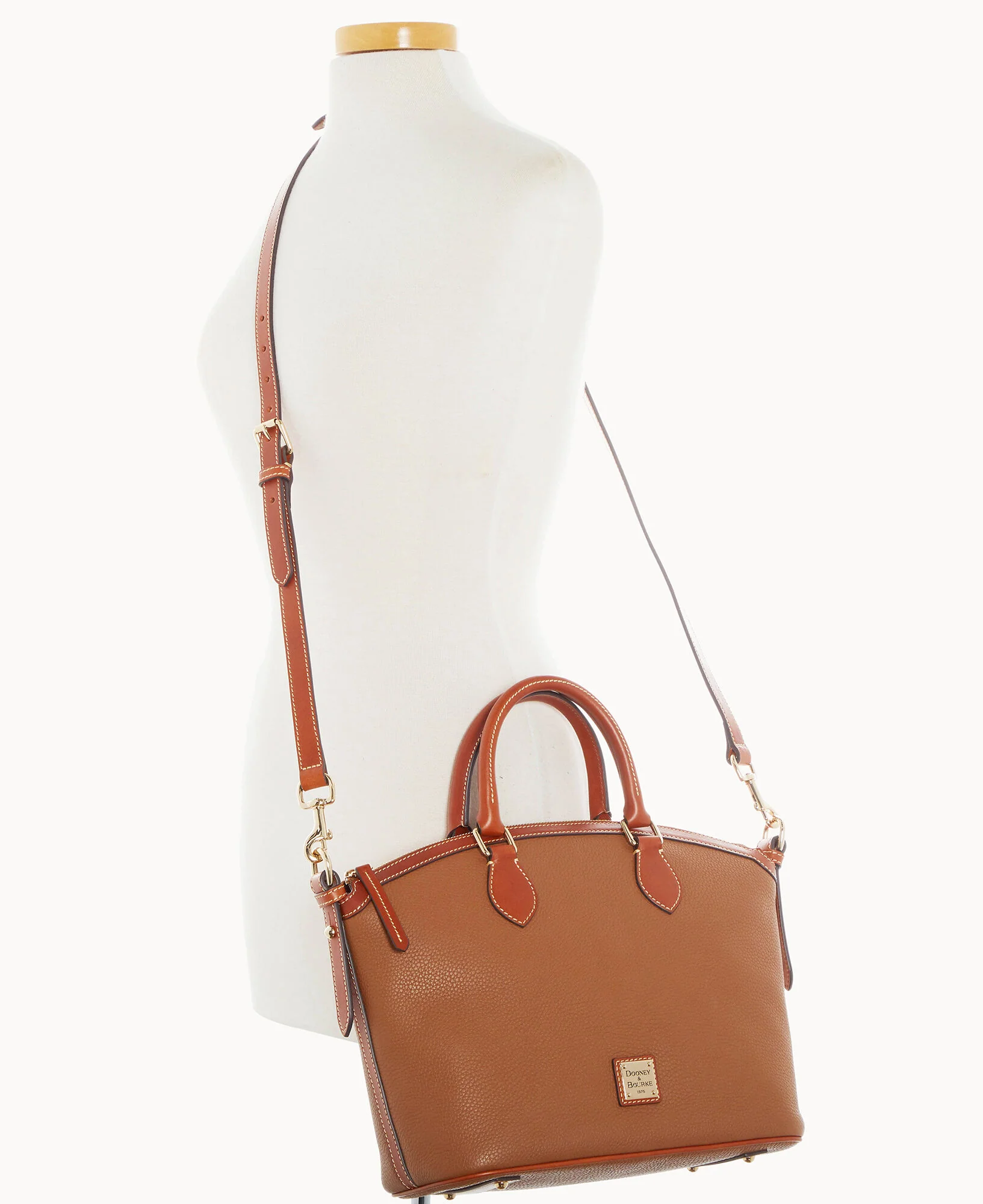 Pebble Grain Domed Satchel - Image 40