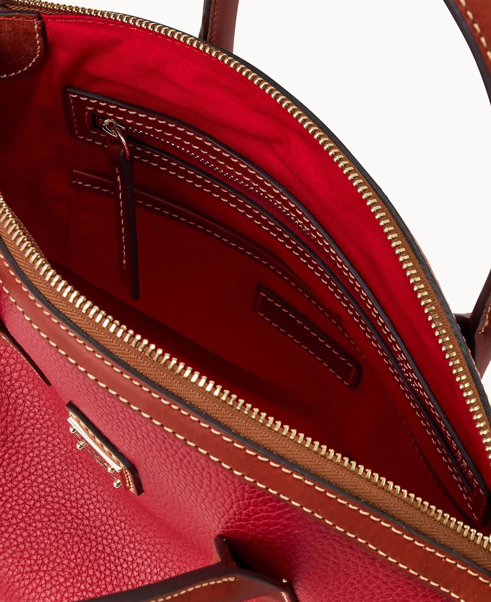 Pebble Grain Domed Satchel - Image 15