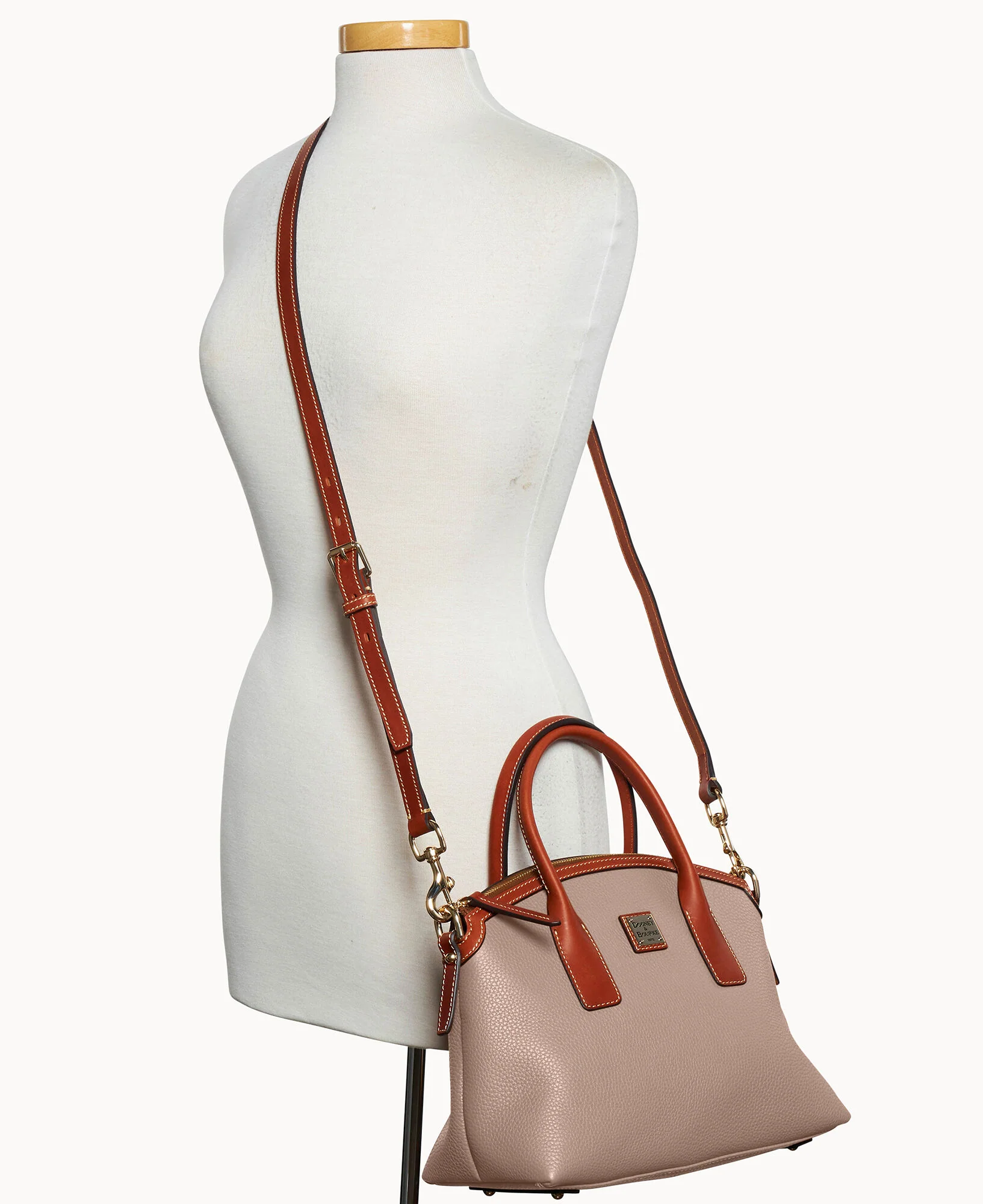 Pebble Grain Domed Satchel - Image 32