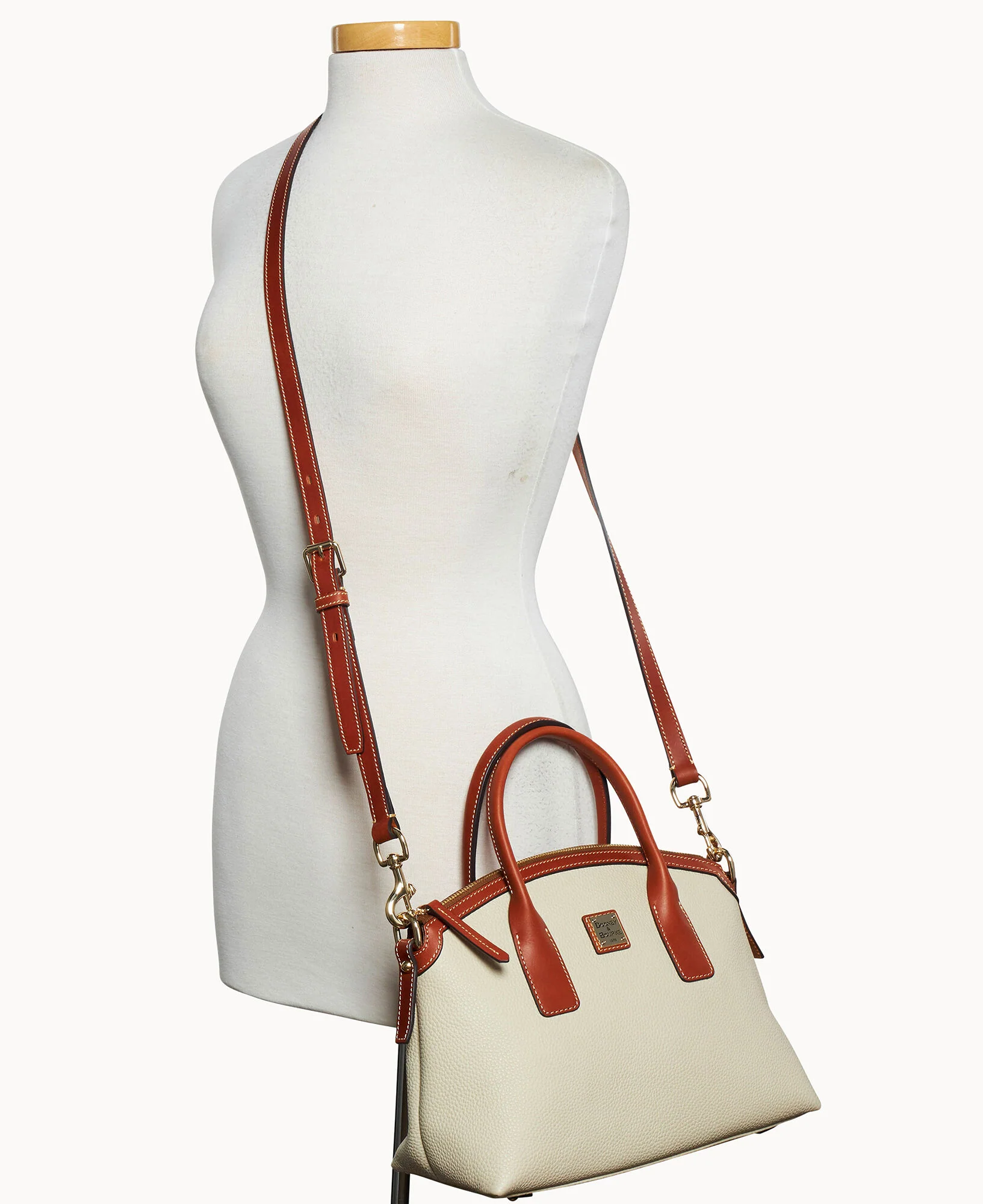 Pebble Grain Domed Satchel - Image 4