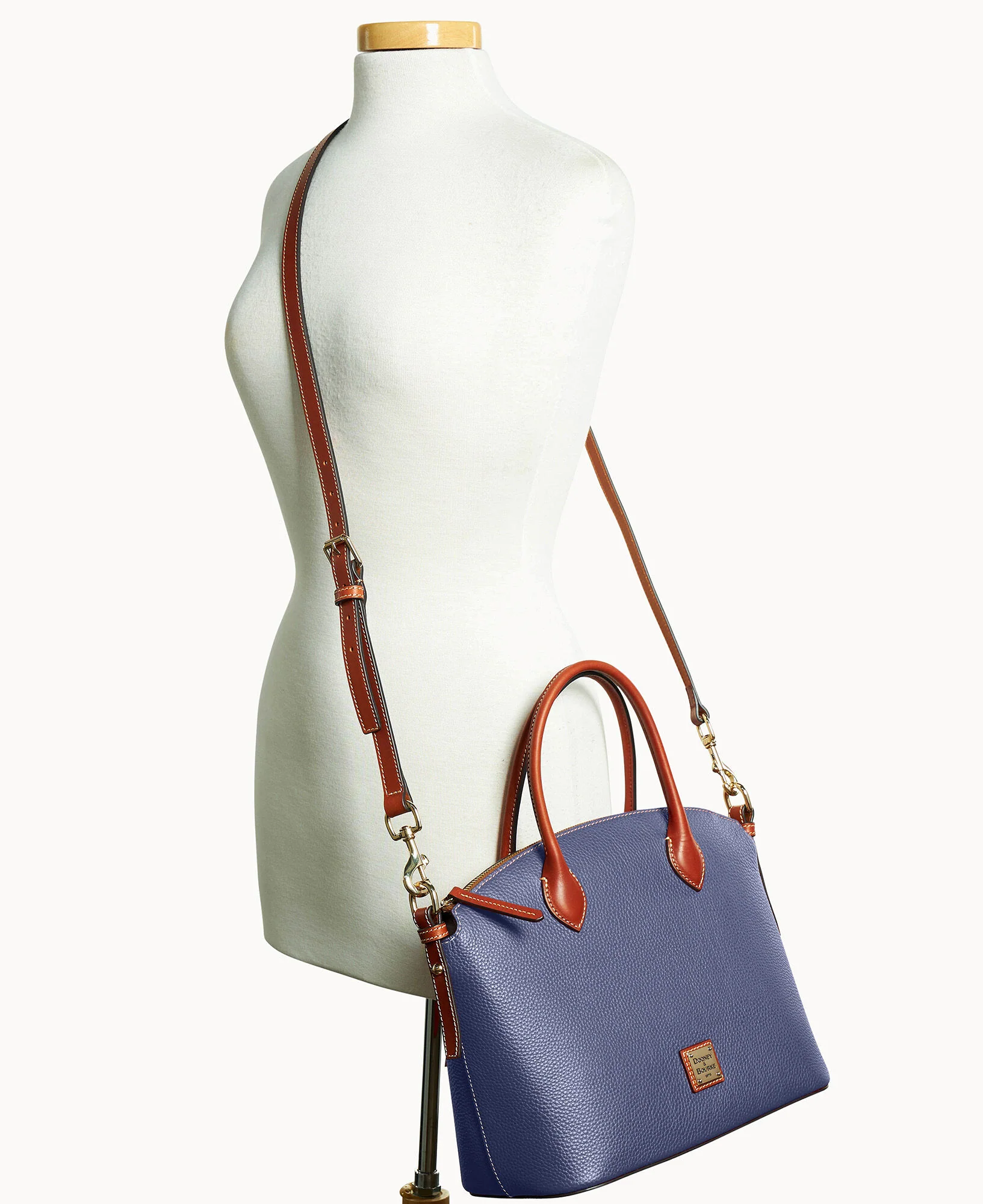 Pebble Grain Domed Satchel - Image 49