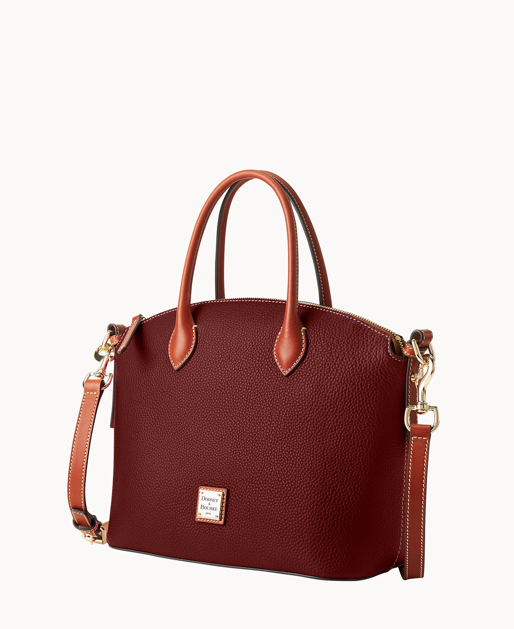 Pebble Grain Domed Satchel - Image 7