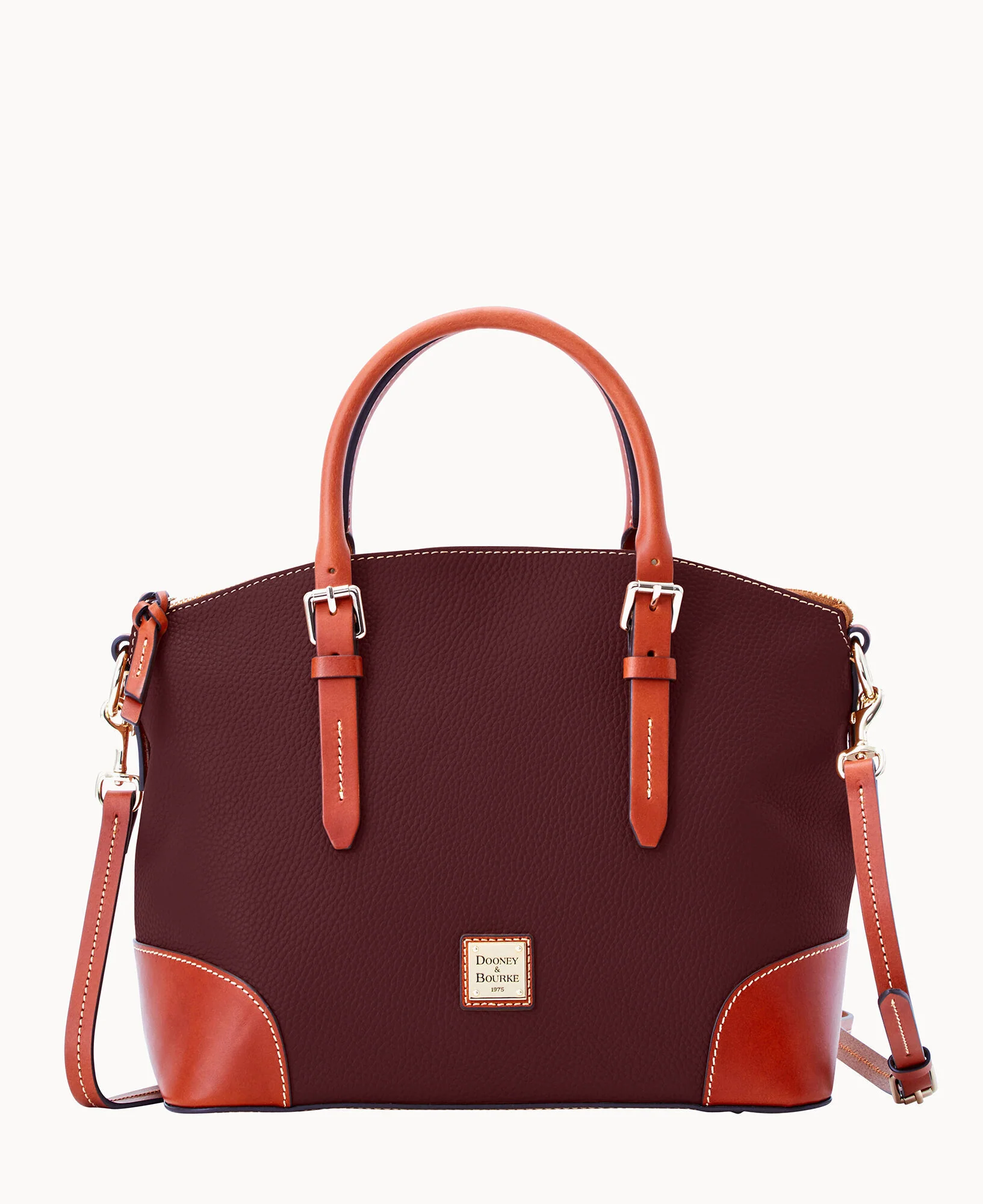 Pebble Grain Domed Satchel - Image 36