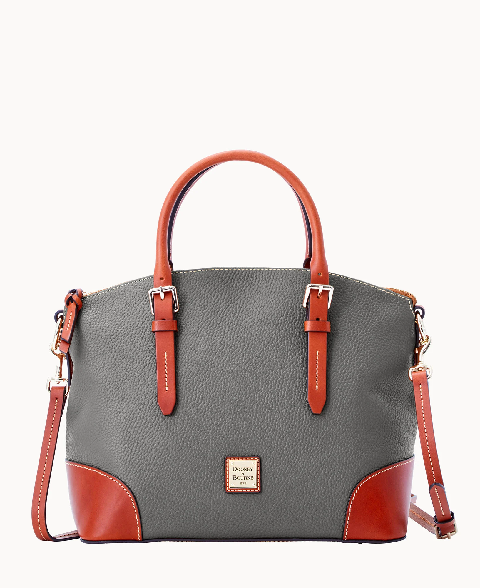 Pebble Grain Domed Satchel - Image 51