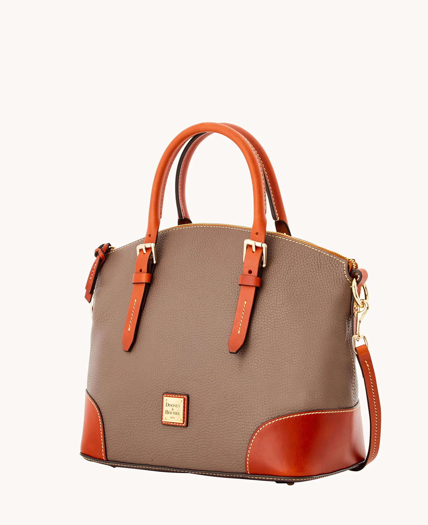 Pebble Grain Domed Satchel - Image 67
