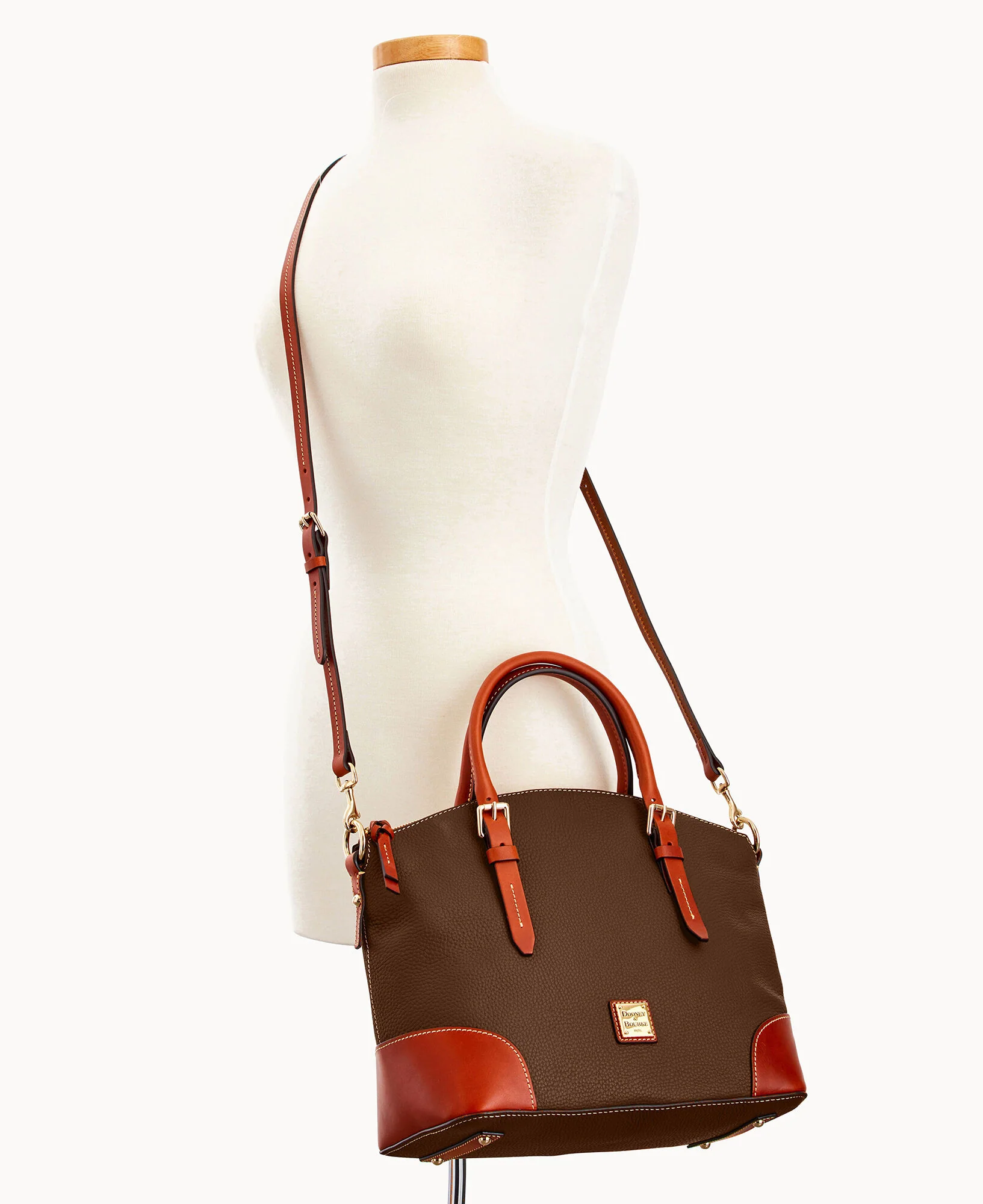 Pebble Grain Domed Satchel - Image 80