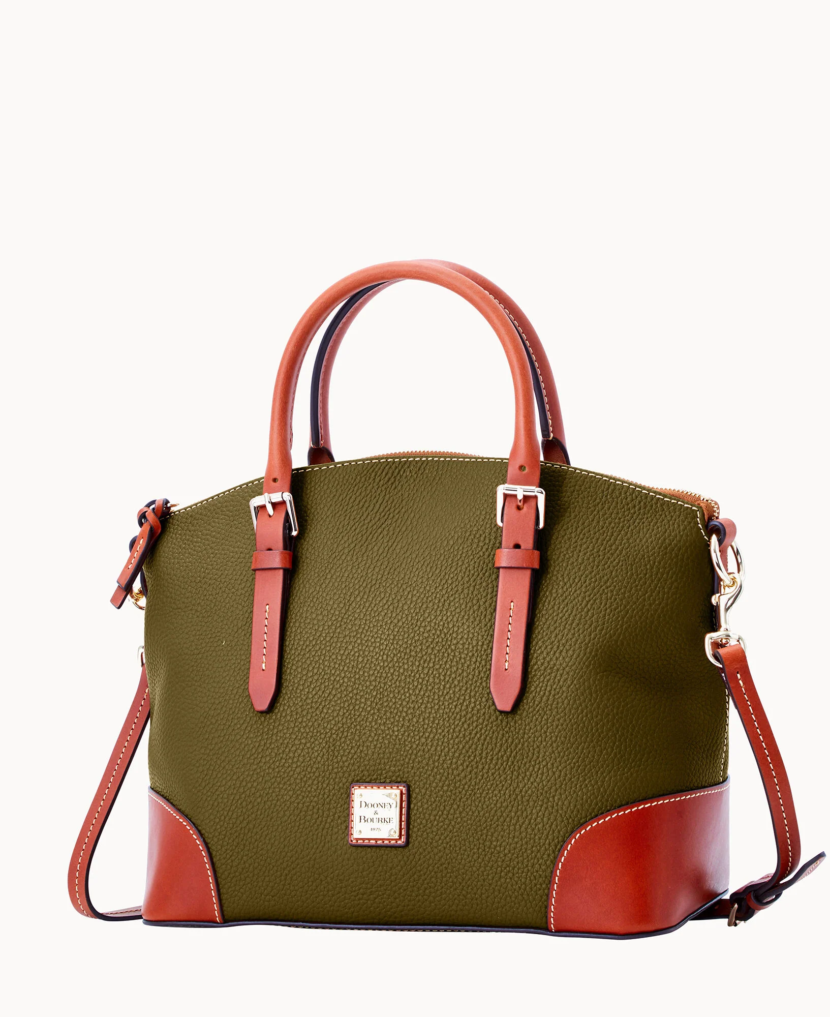 Pebble Grain Domed Satchel - Image 82