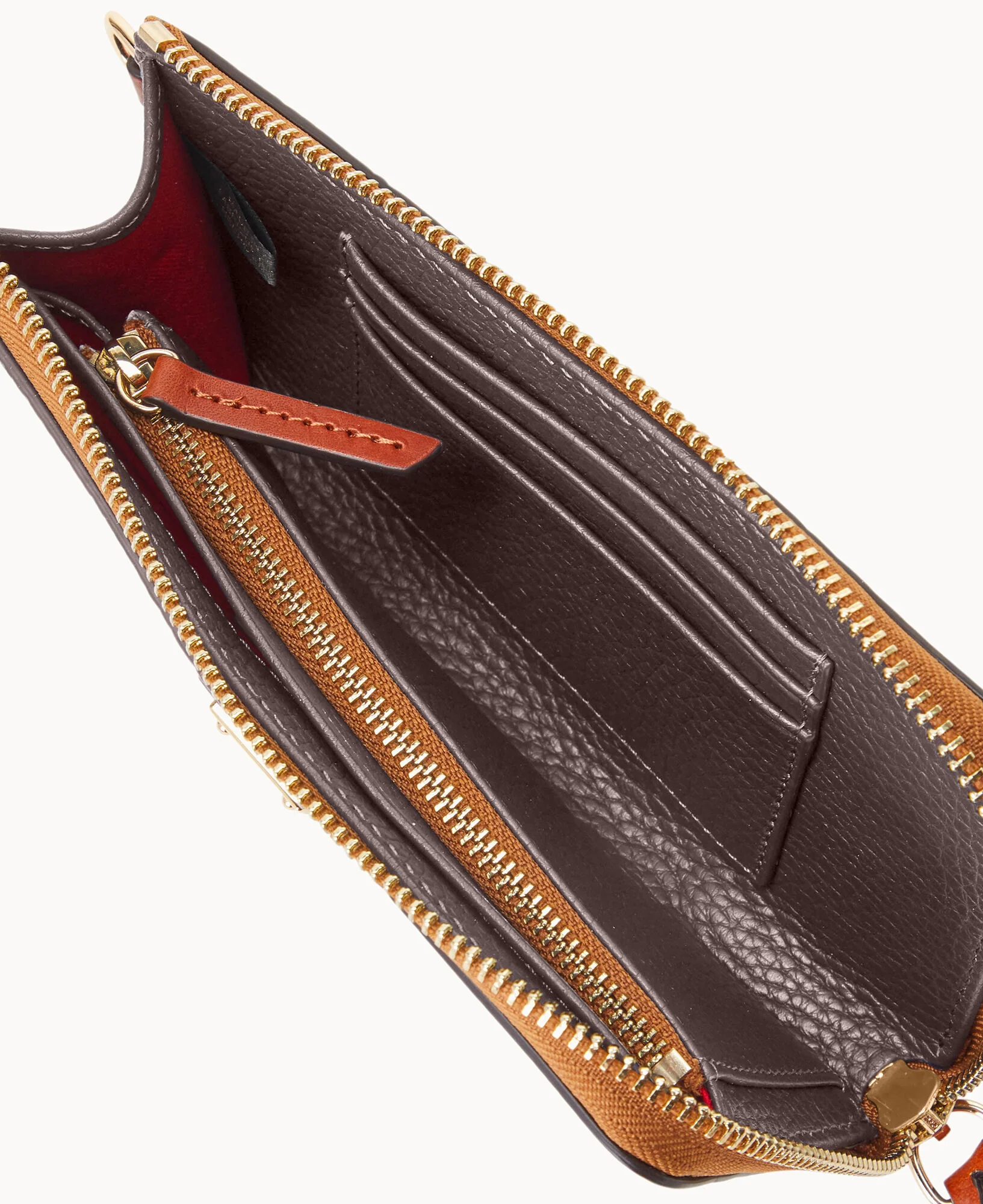 Pebble Grain Folded Zip Wristlet - Image 54