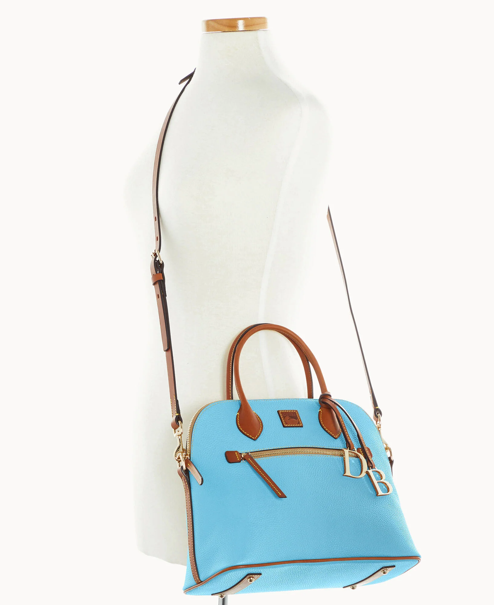 Pebble Grain Large Domed Satchel - Image 100