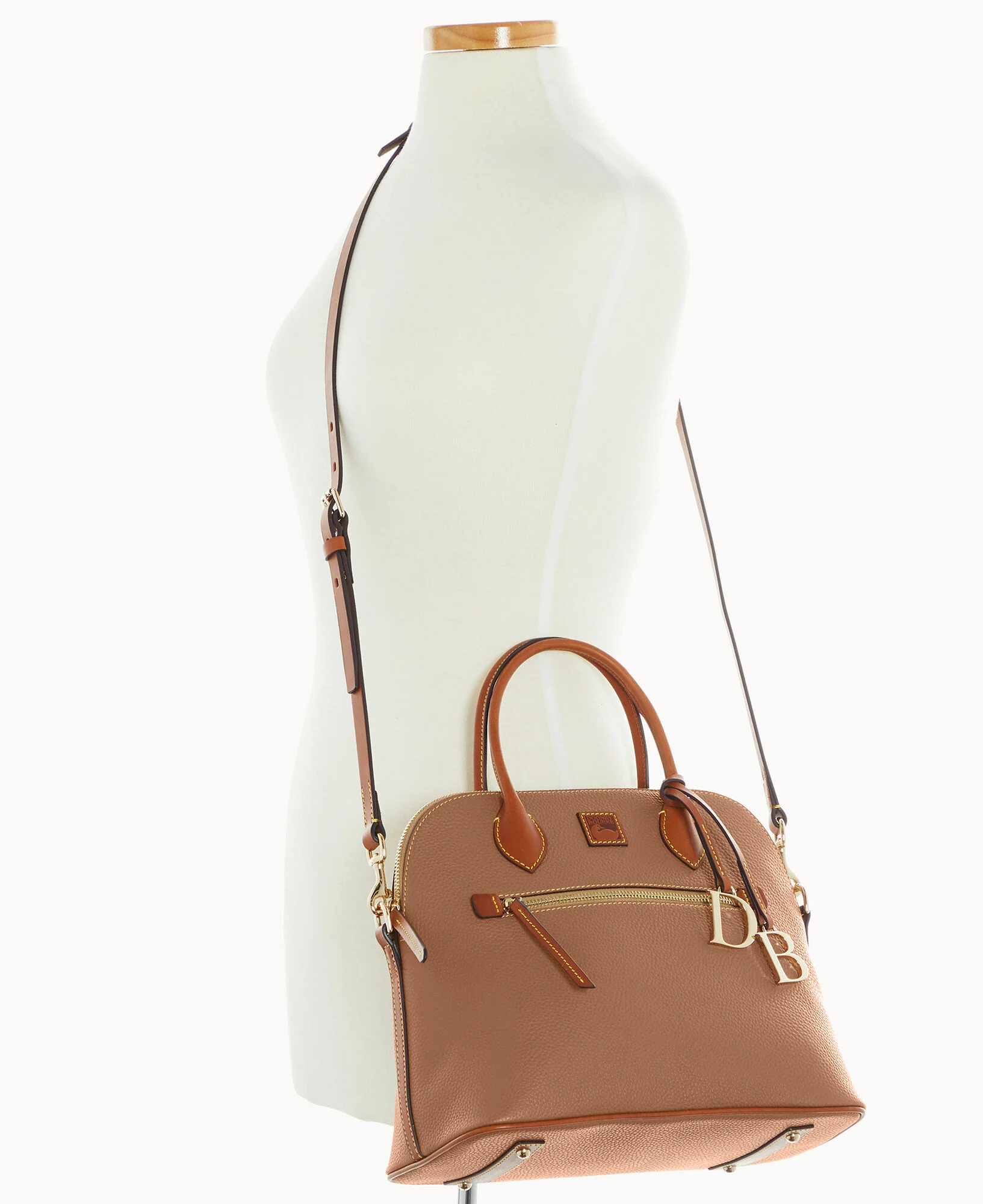 Pebble Grain Large Domed Satchel - Image 104