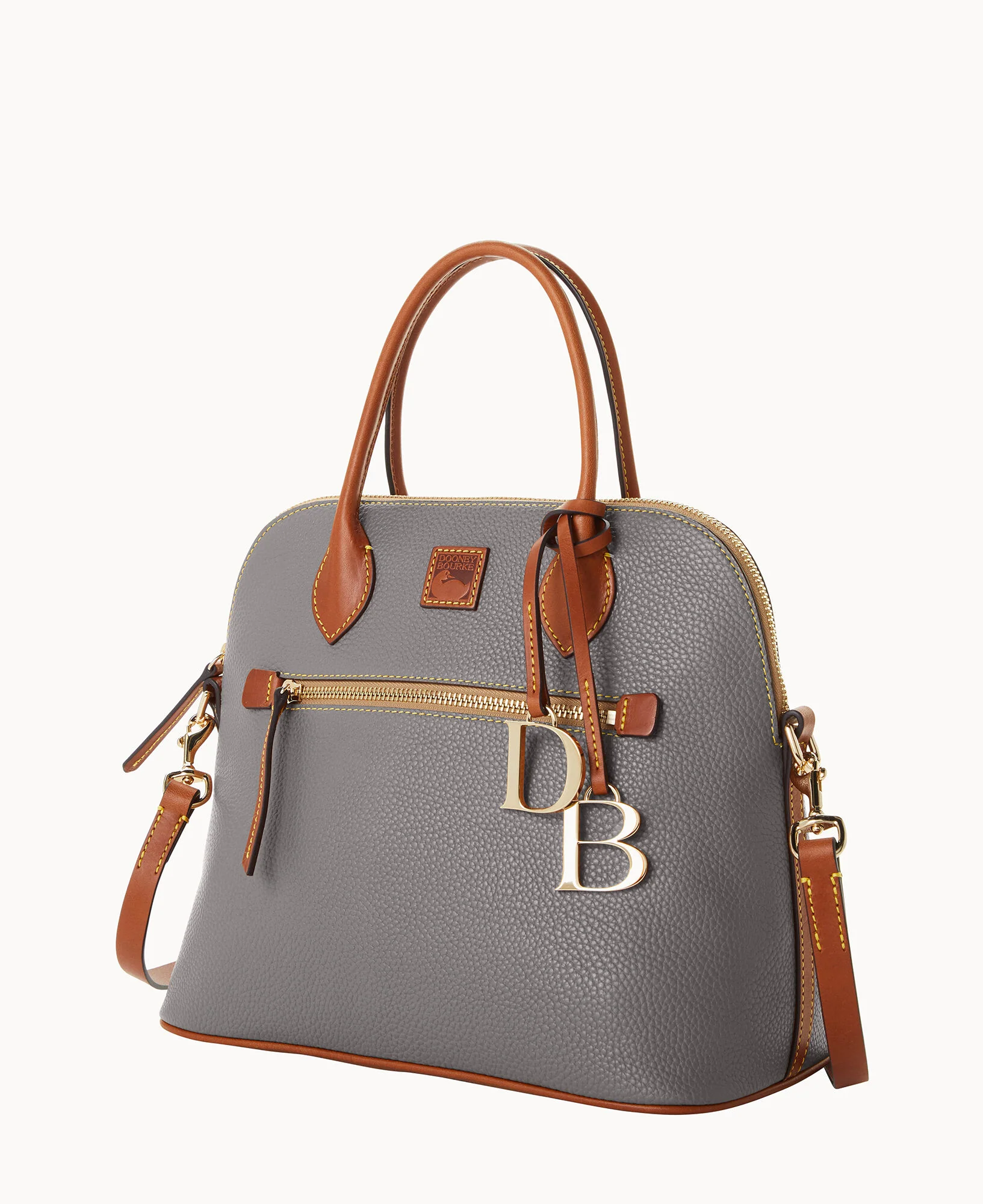 Pebble Grain Large Domed Satchel - Image 106