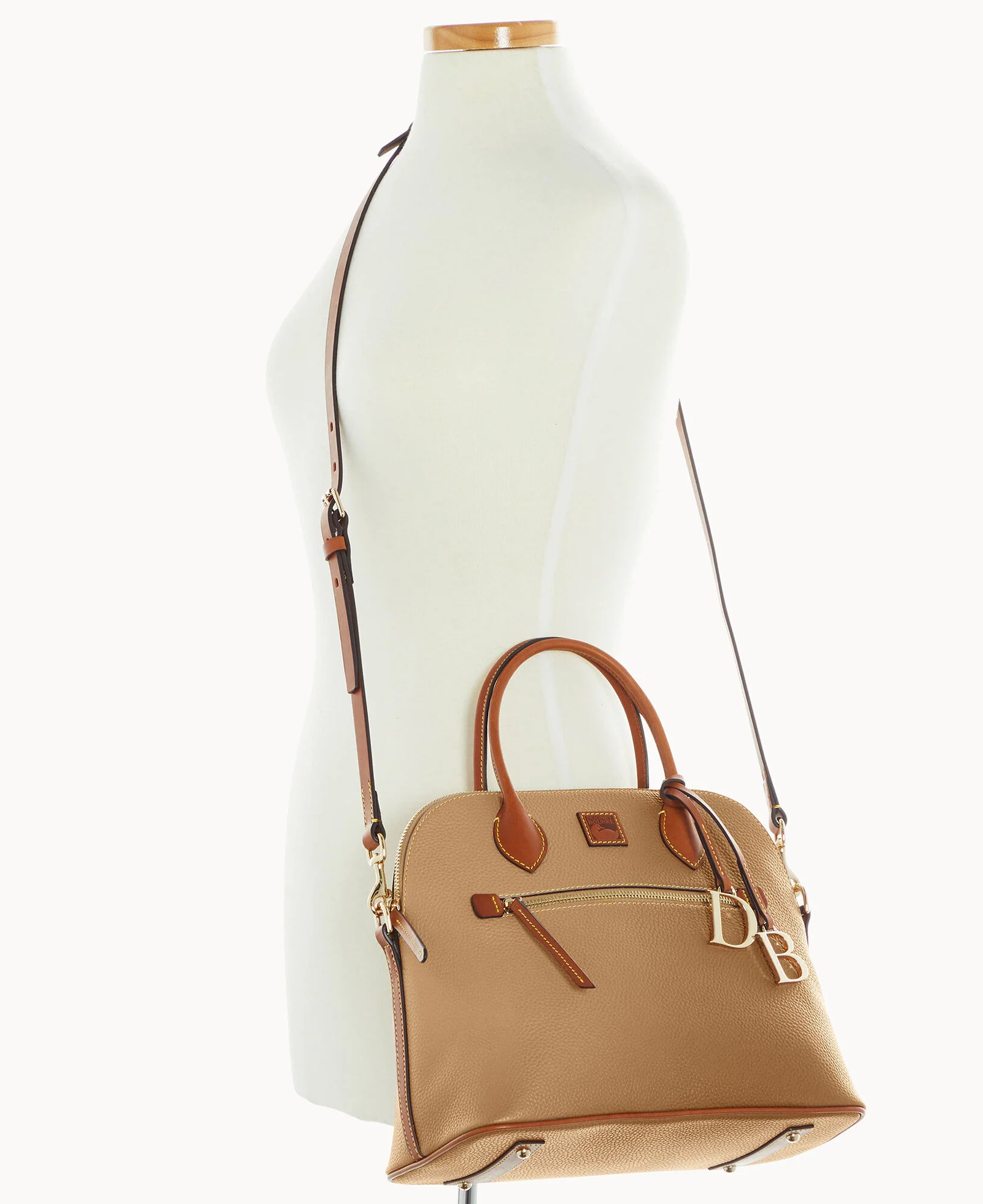Pebble Grain Large Domed Satchel - Image 120
