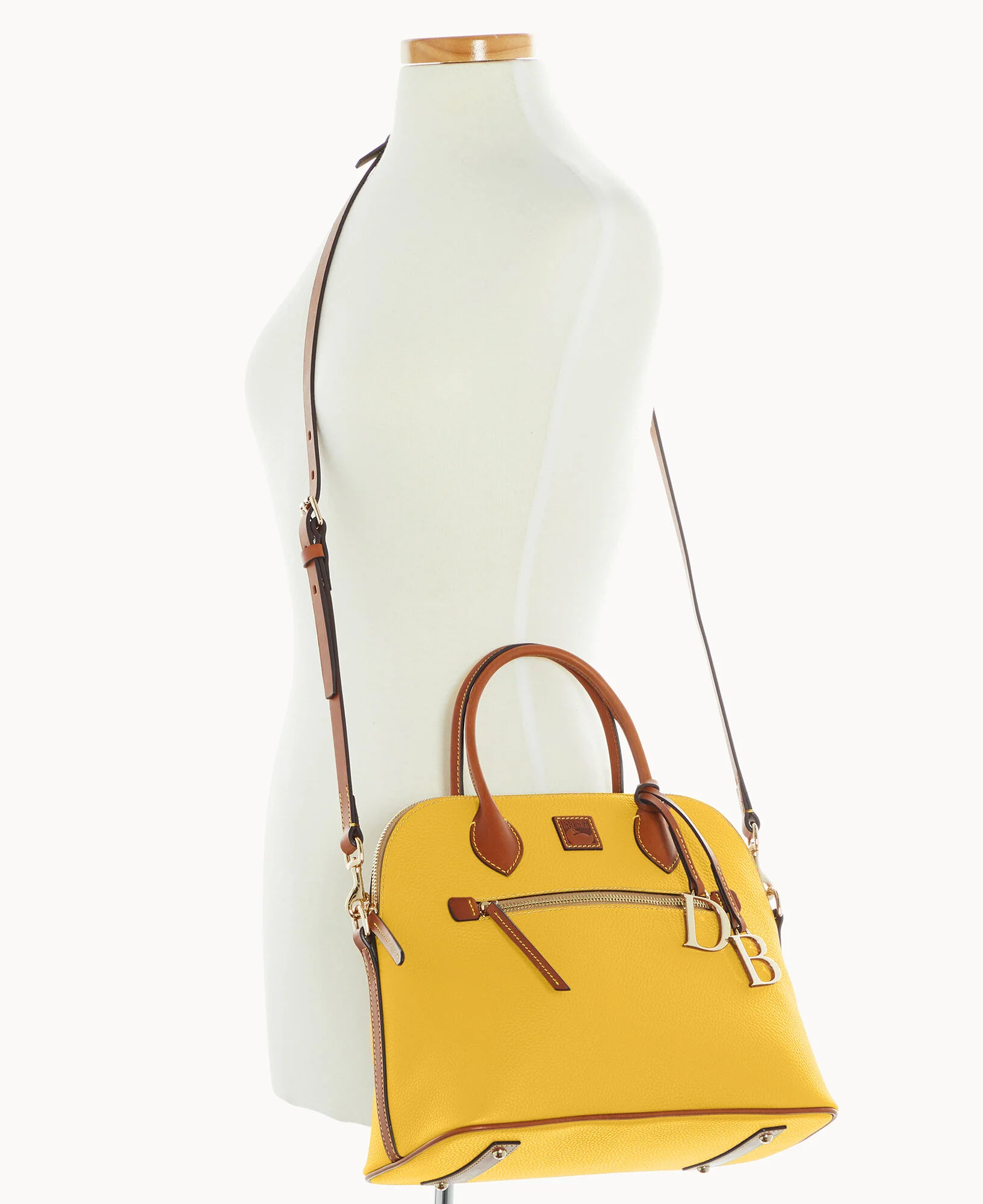 Pebble Grain Large Domed Satchel - Image 128