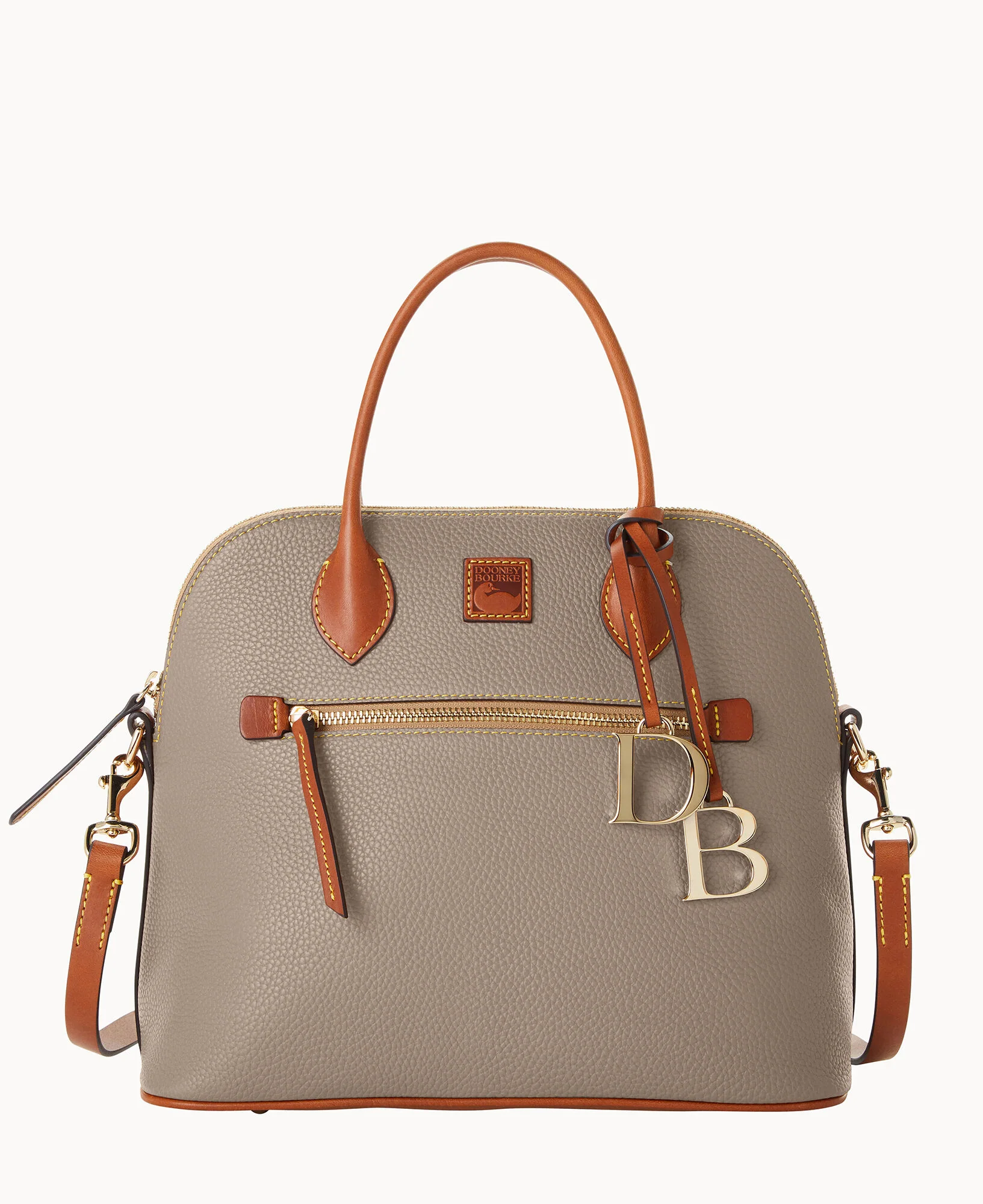 Pebble Grain Large Domed Satchel - Image 13