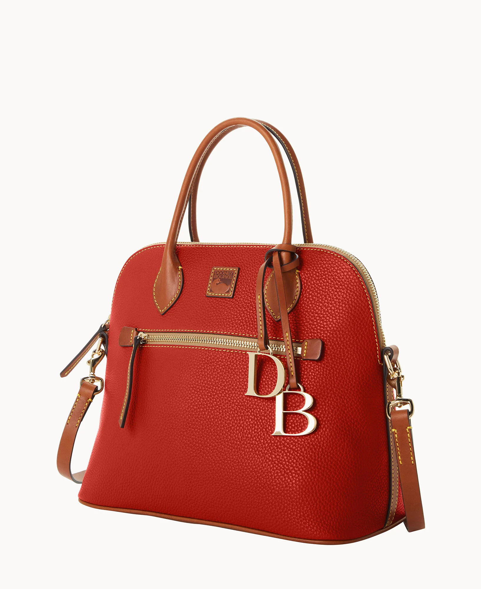 Pebble Grain Large Domed Satchel - Image 130