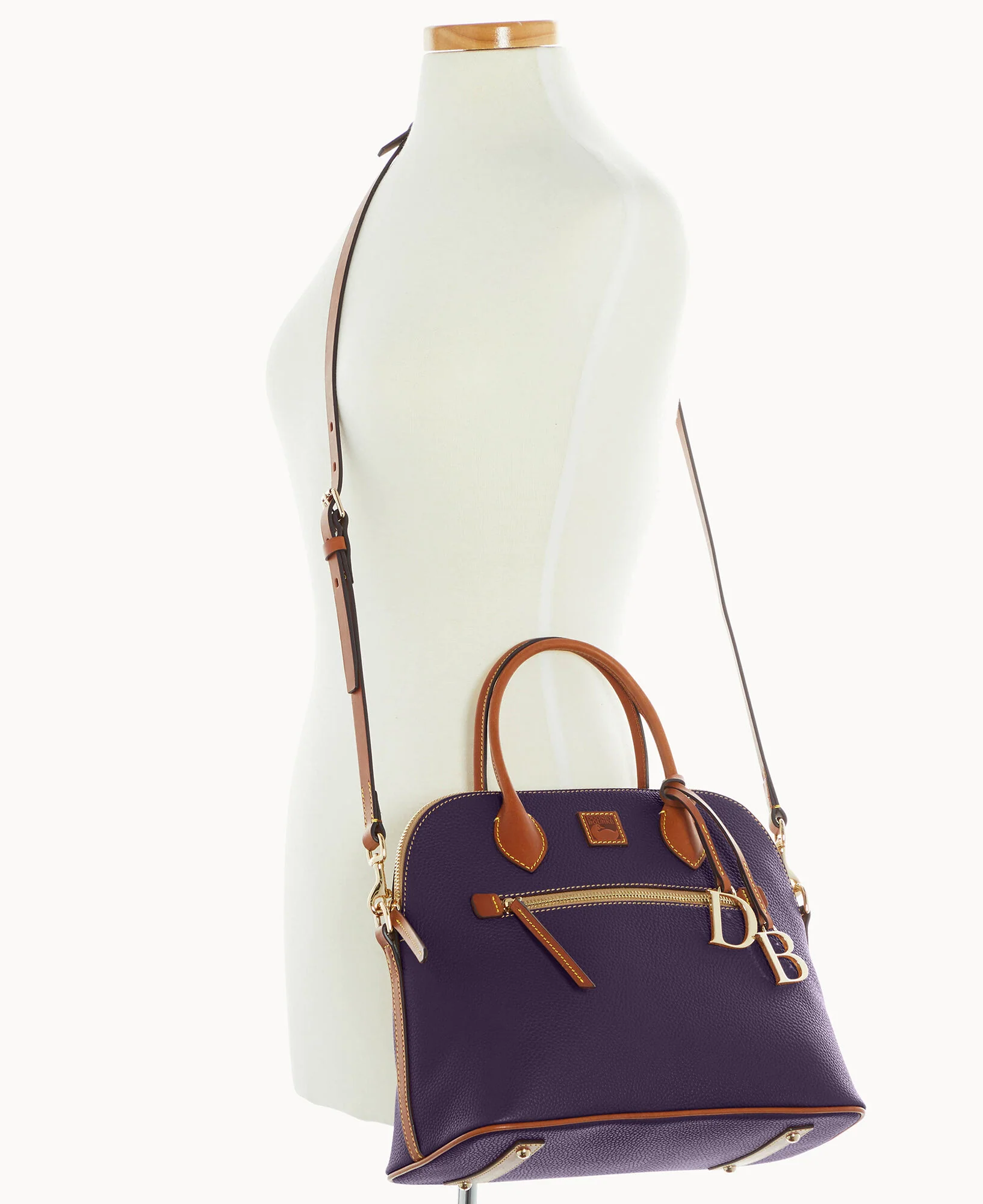 Pebble Grain Large Domed Satchel - Image 144