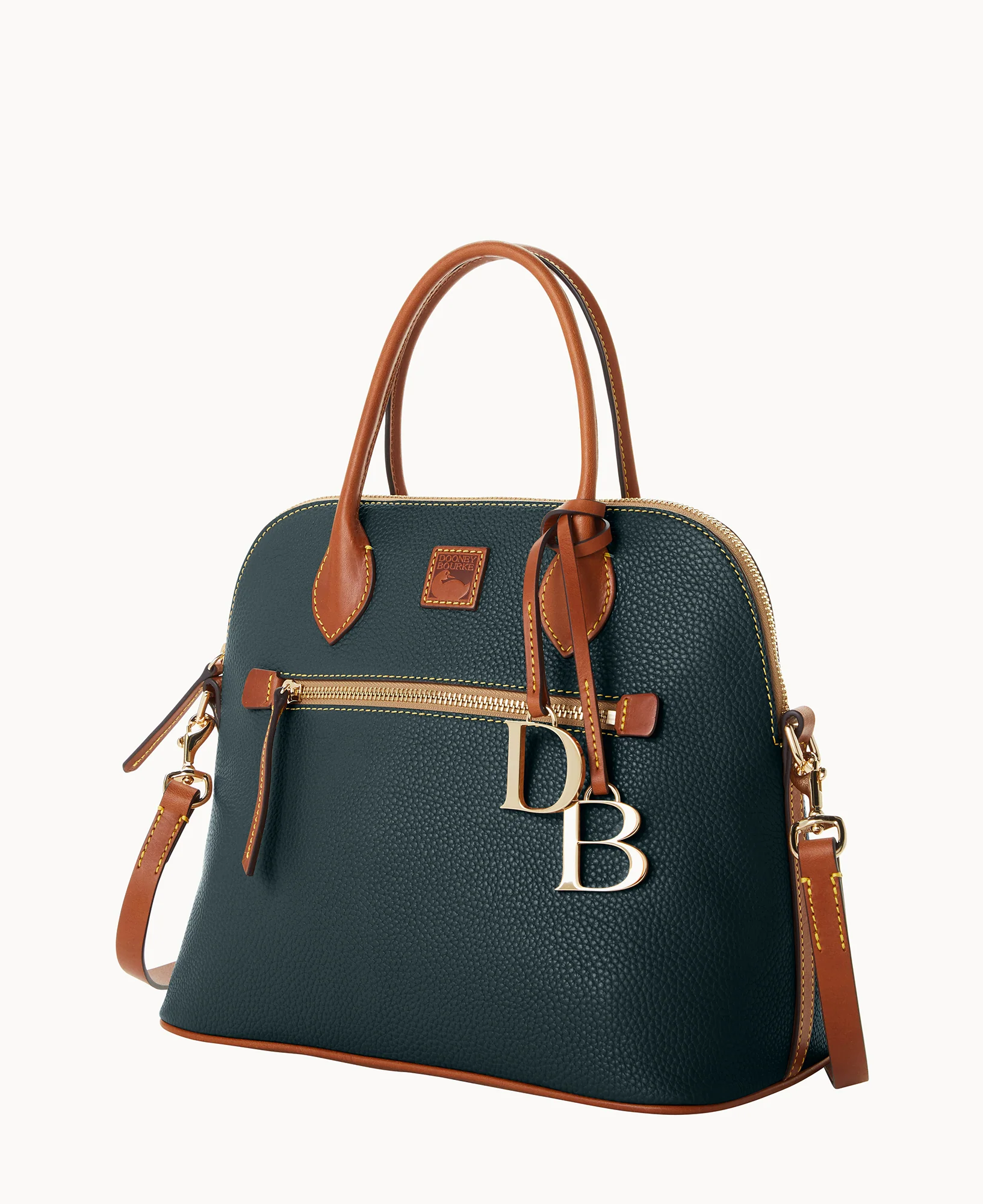 Pebble Grain Large Domed Satchel - Image 26