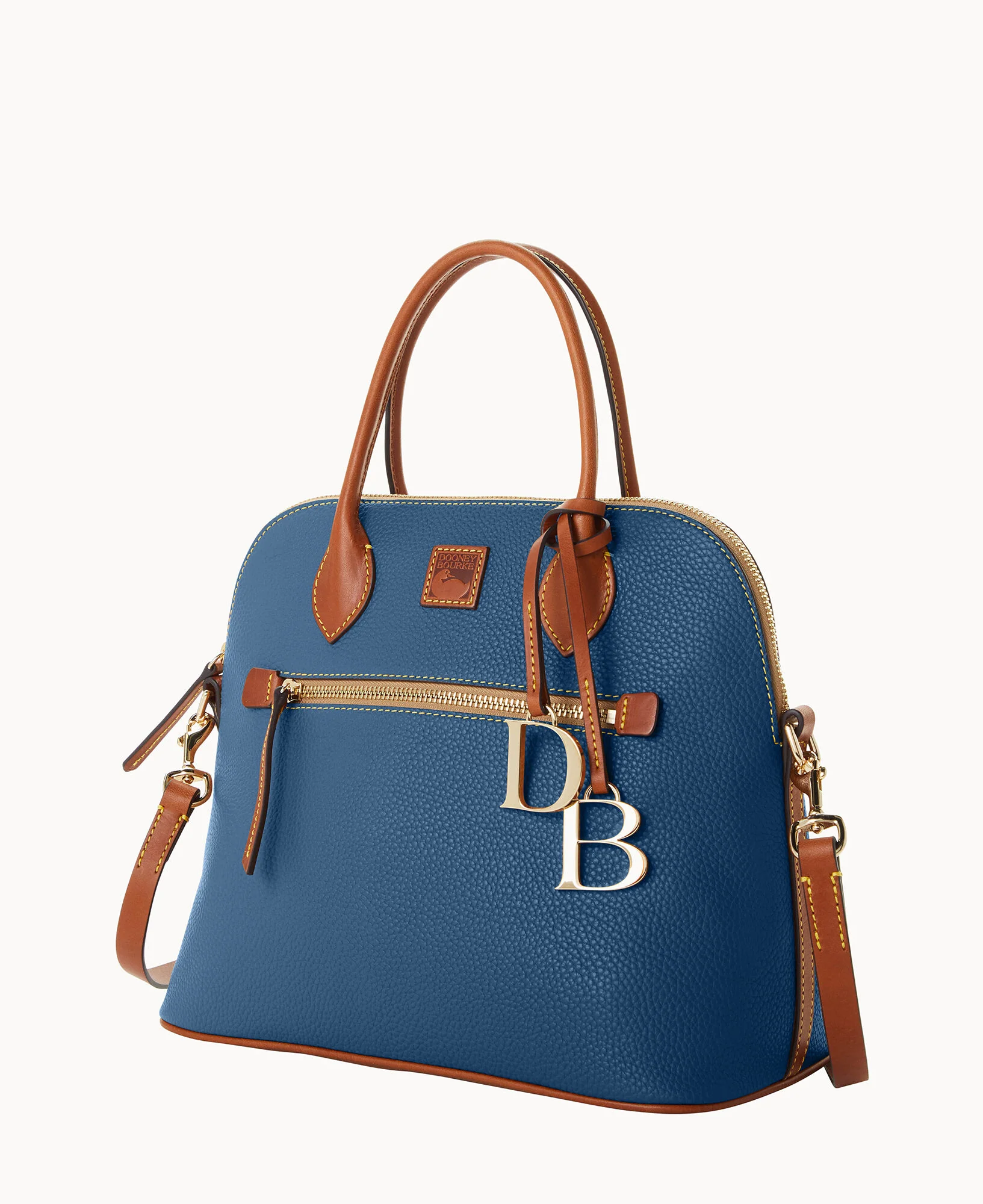 Pebble Grain Large Domed Satchel - Image 34
