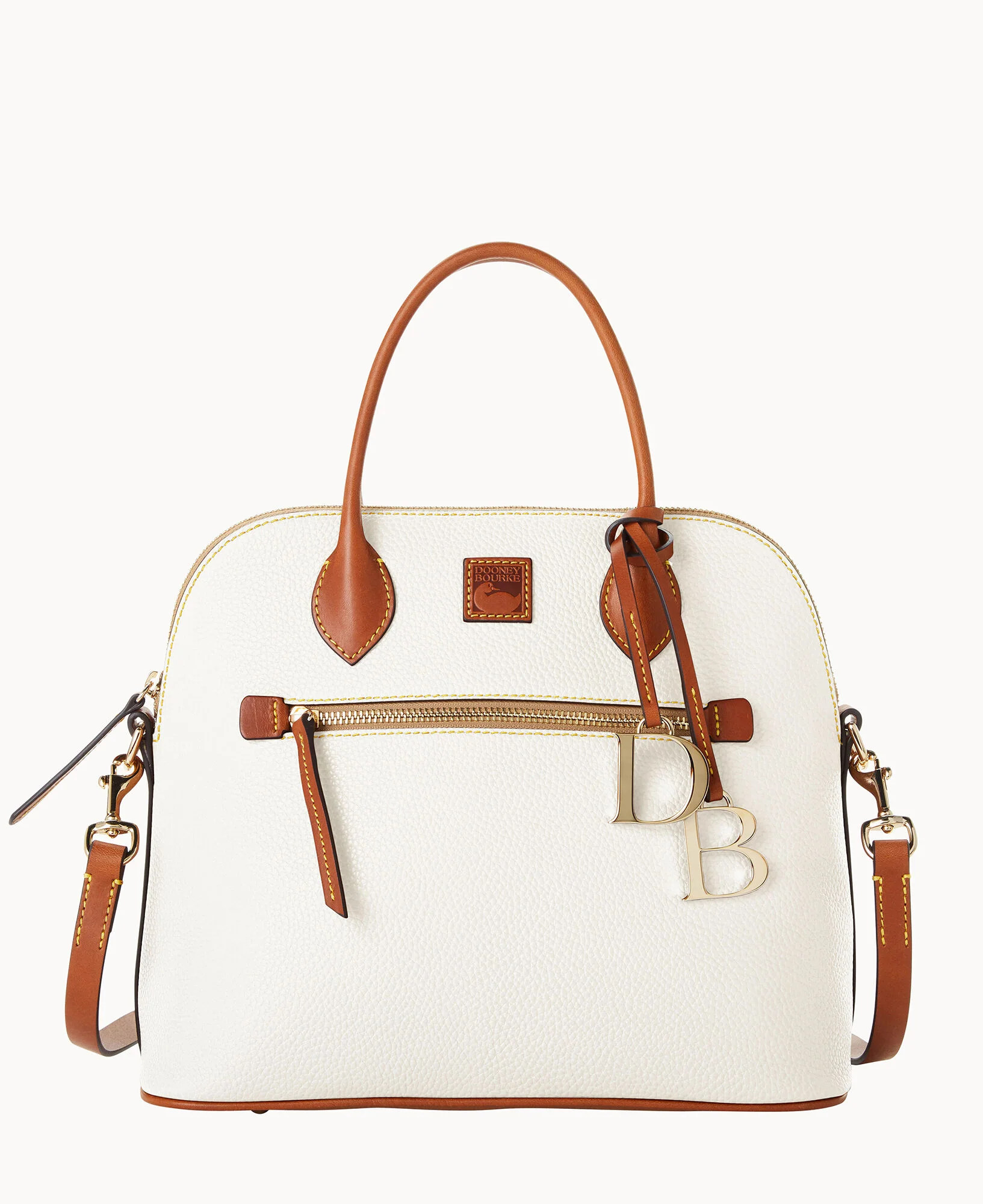 Pebble Grain Large Domed Satchel - Image 37