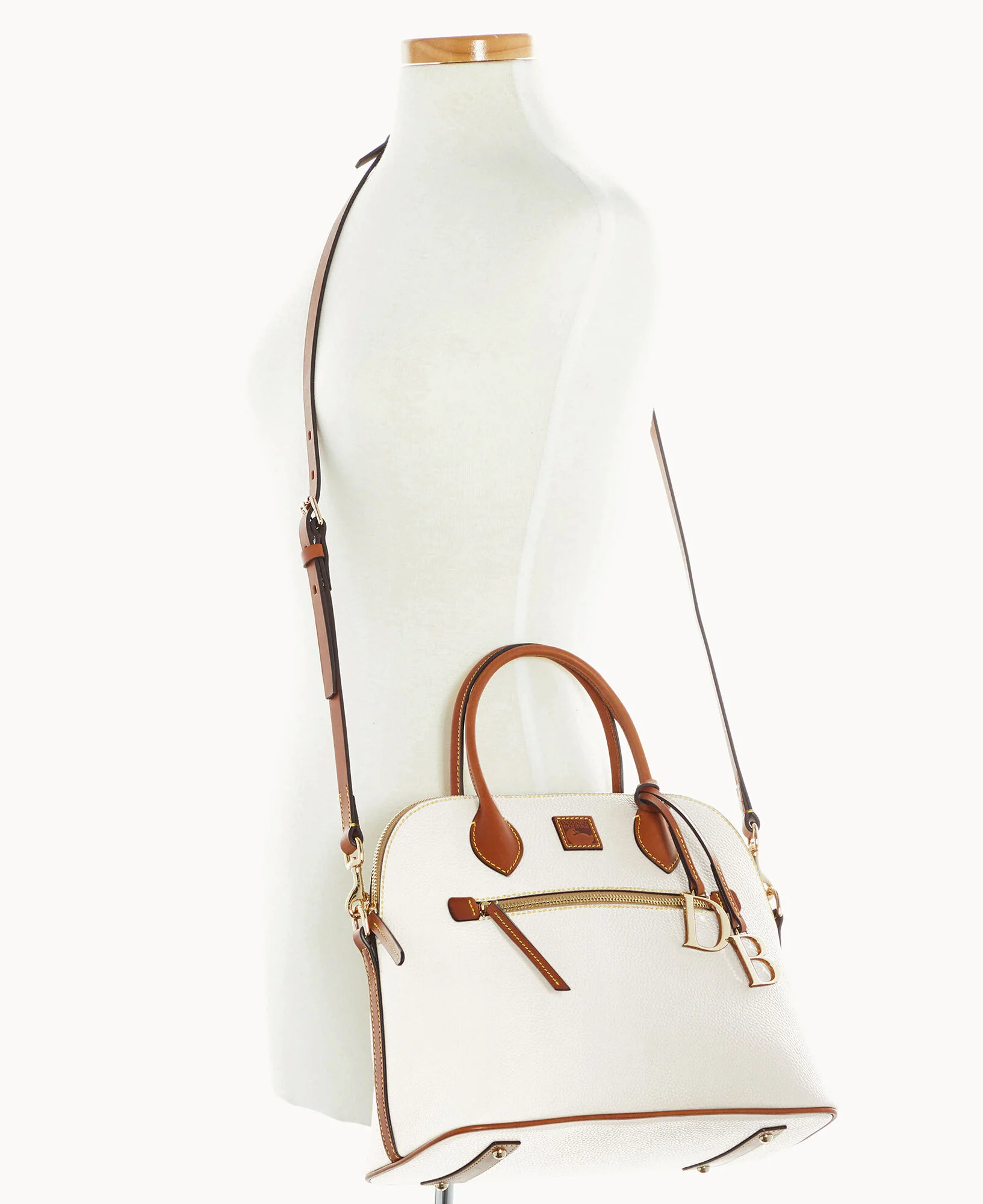 Pebble Grain Large Domed Satchel - Image 40