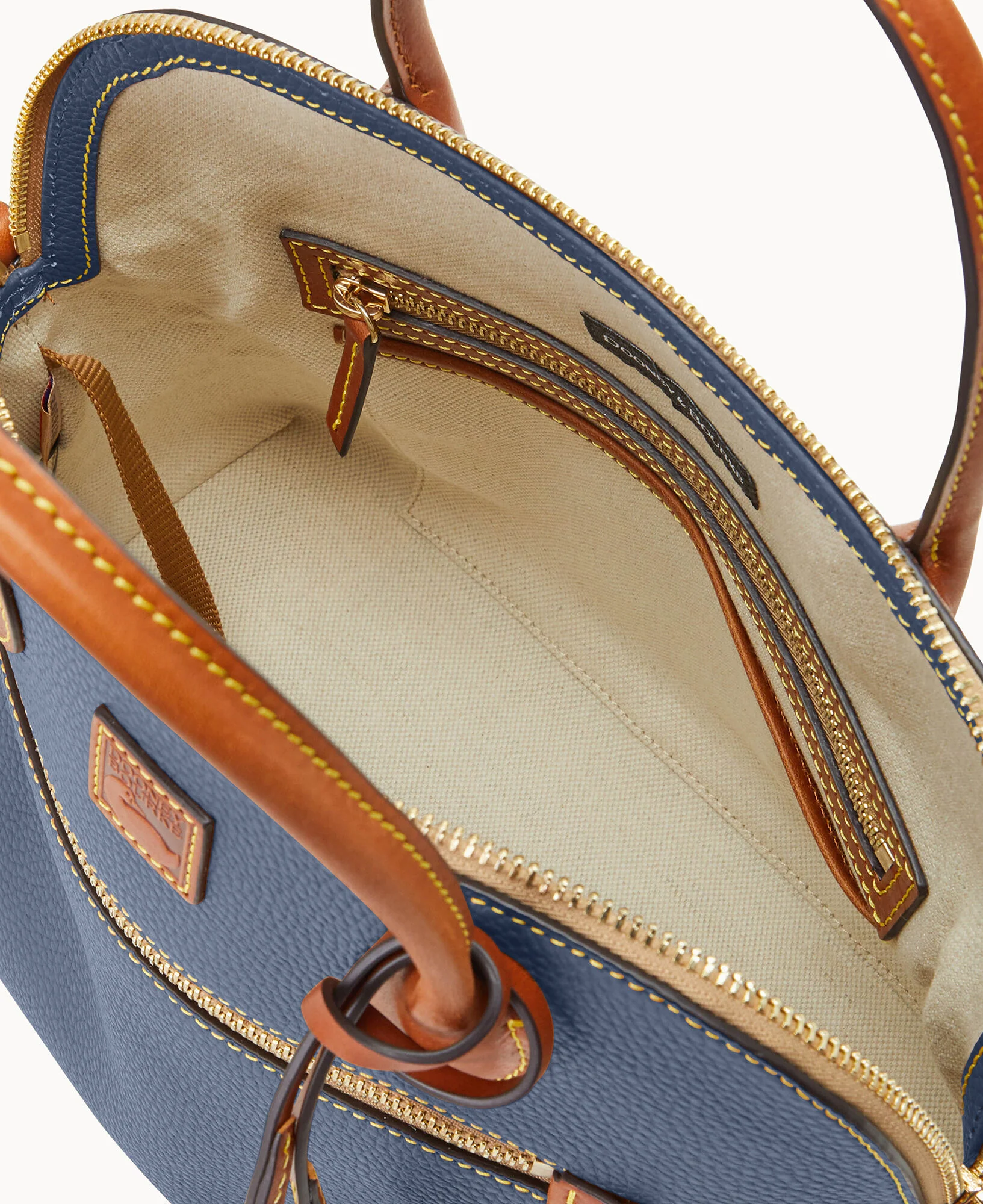 Pebble Grain Large Domed Satchel - Image 43