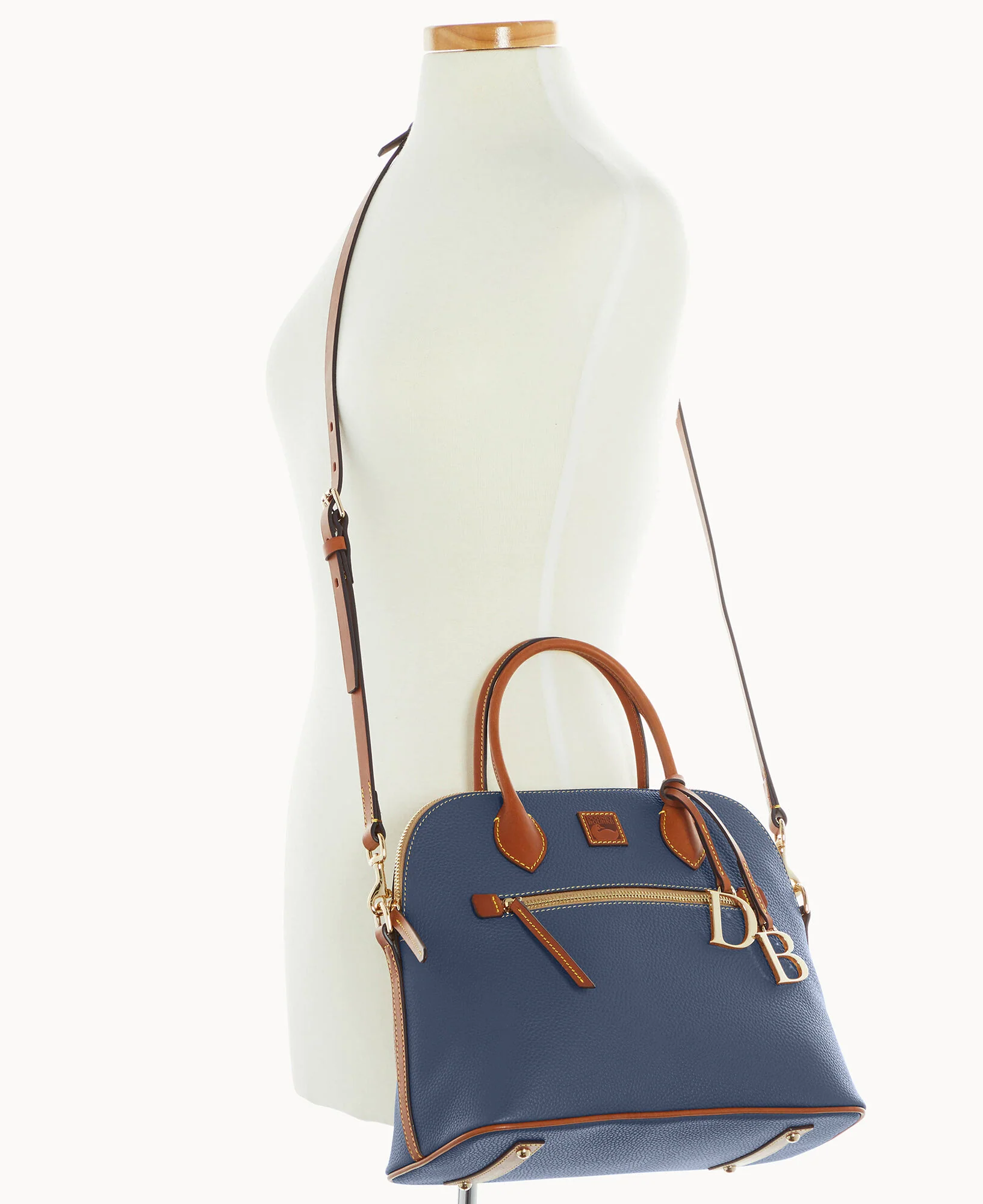 Pebble Grain Large Domed Satchel - Image 44