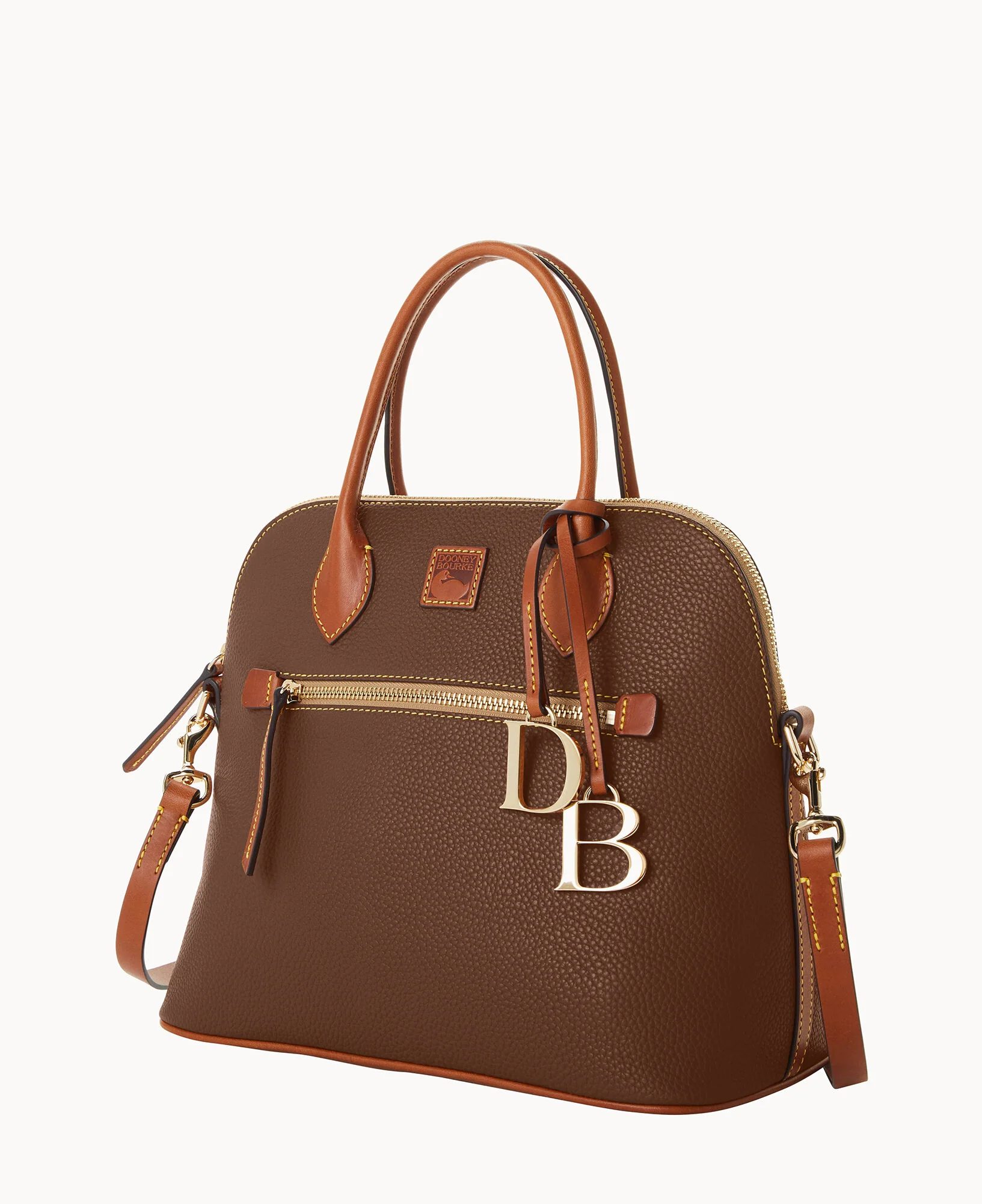 Pebble Grain Large Domed Satchel - Image 46