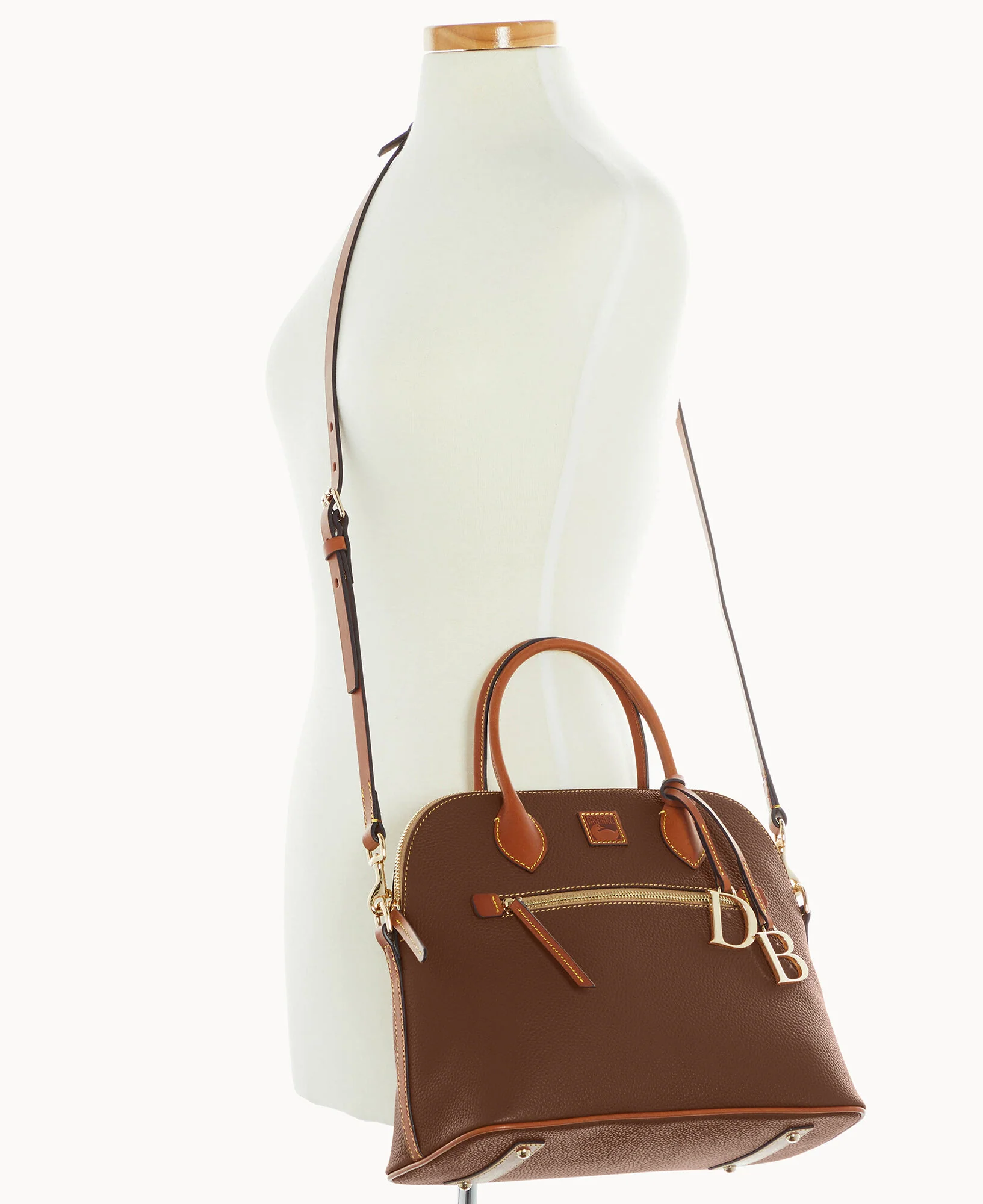 Pebble Grain Large Domed Satchel - Image 48