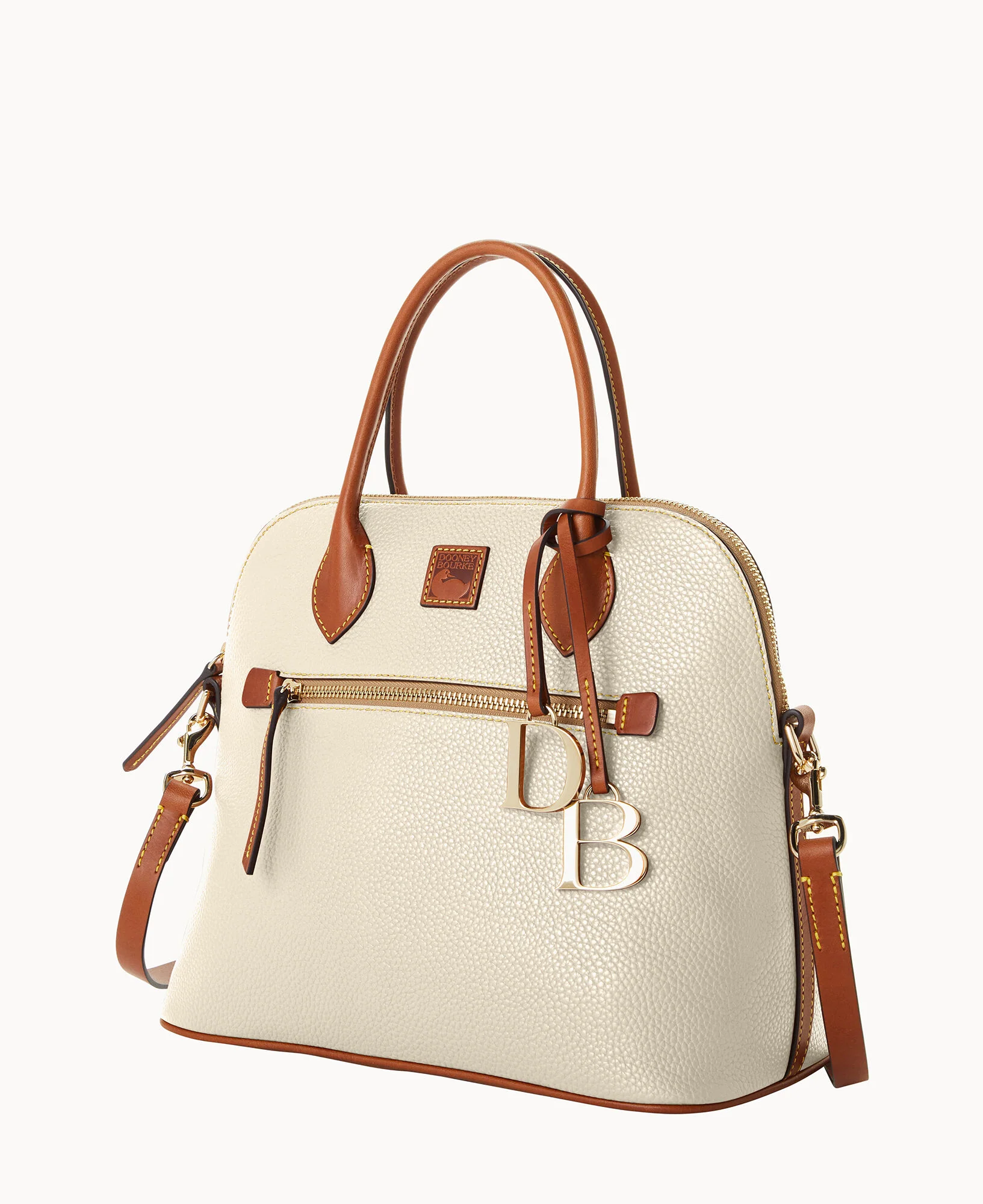Pebble Grain Large Domed Satchel - Image 50