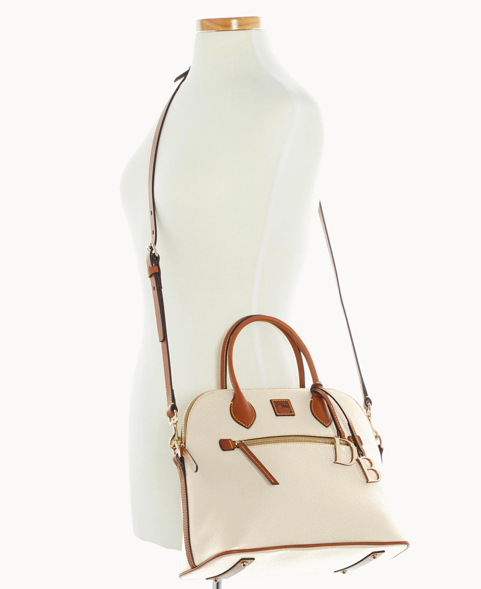 Pebble Grain Large Domed Satchel - Image 52