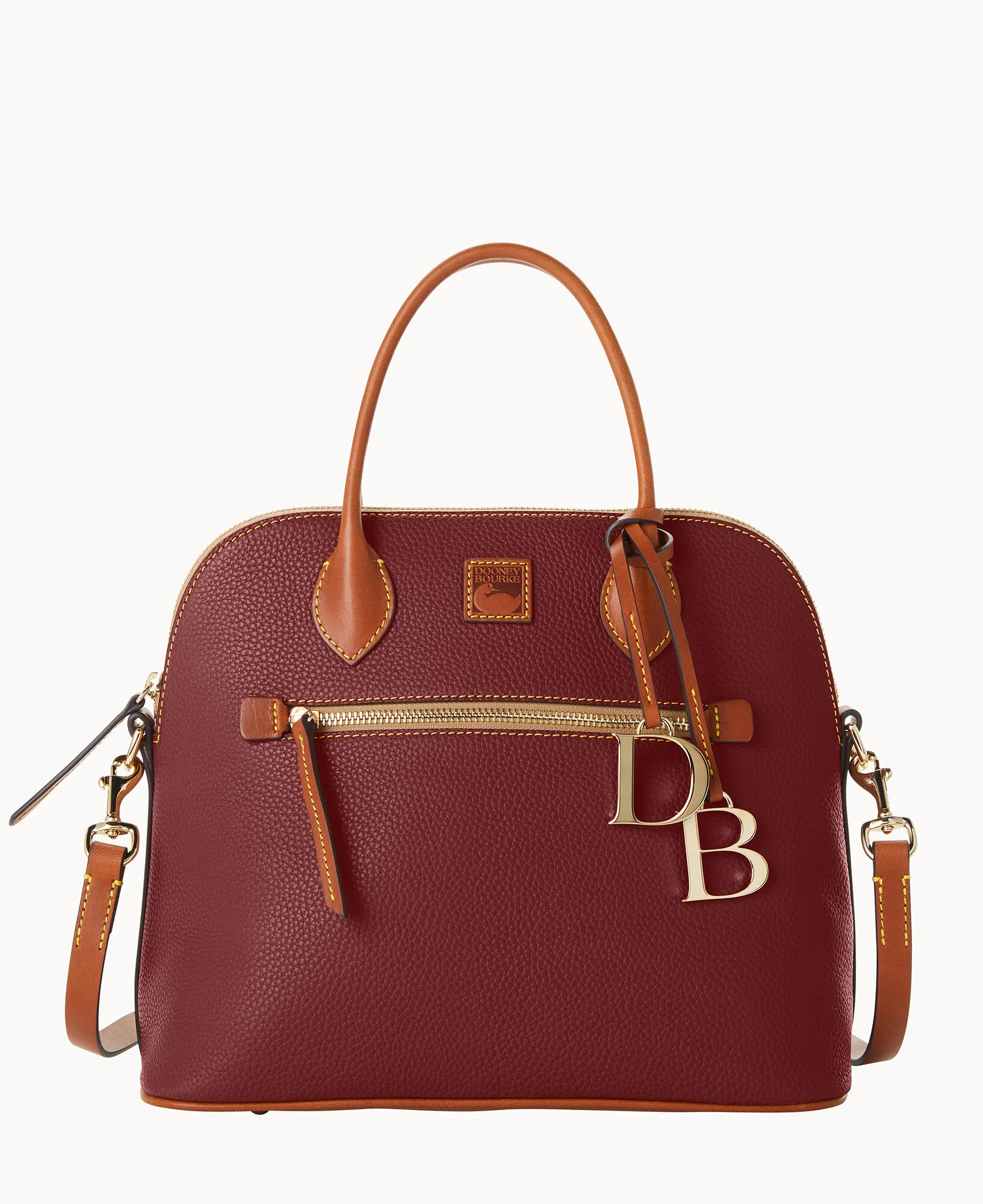 Pebble Grain Large Domed Satchel - Image 53