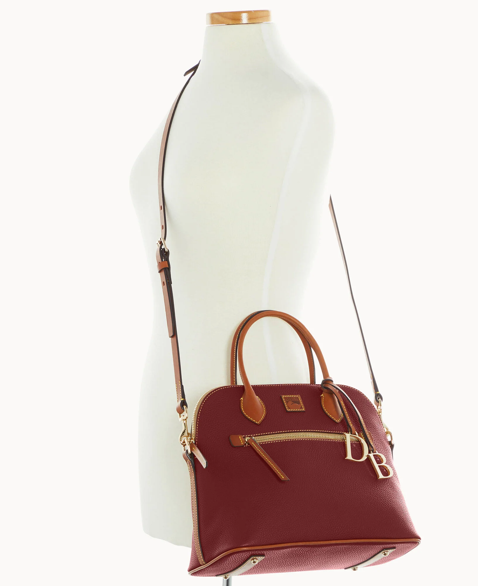 Pebble Grain Large Domed Satchel - Image 56