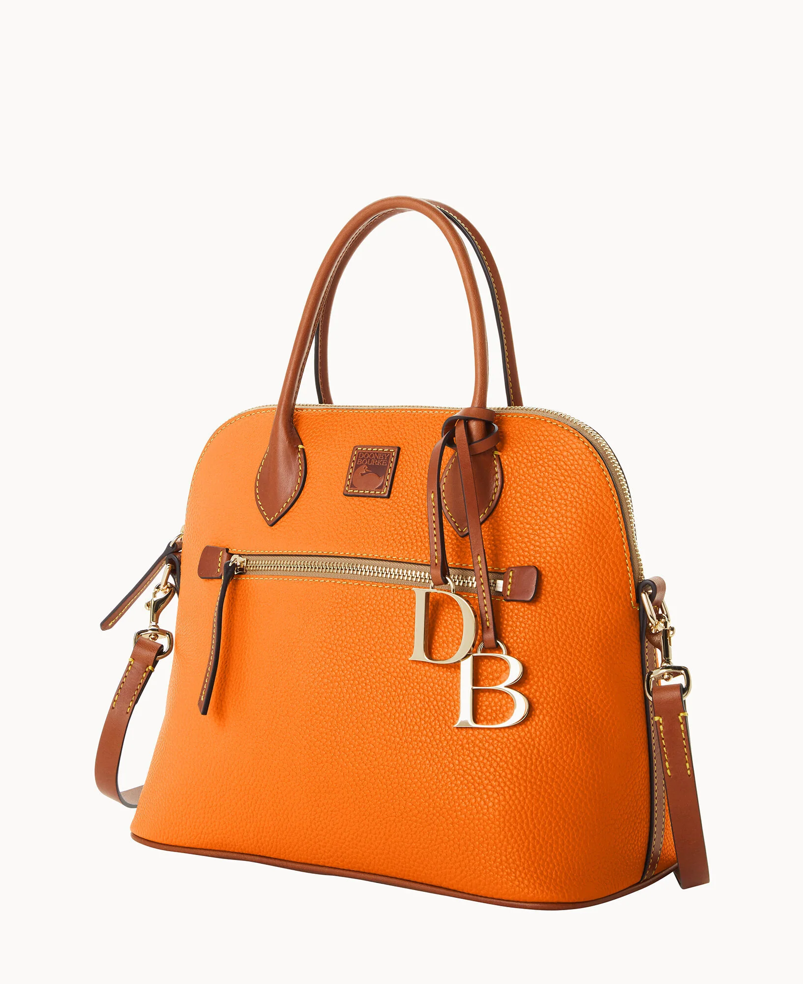 Pebble Grain Large Domed Satchel - Image 58